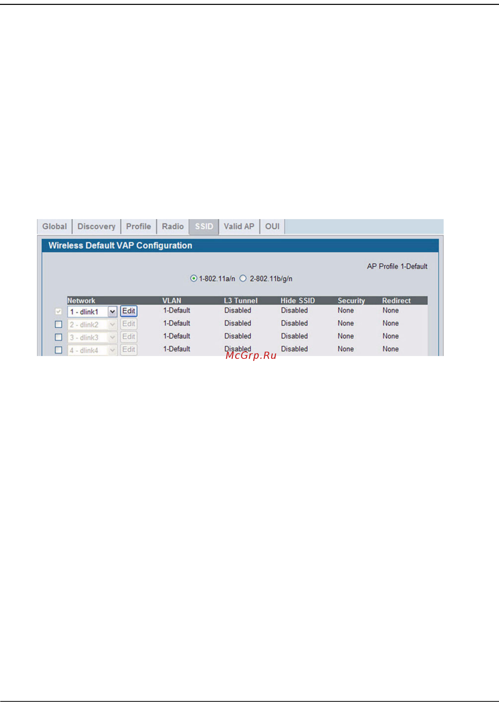 D-Link DWS-4026 [543/741] Wireless default vap configuration