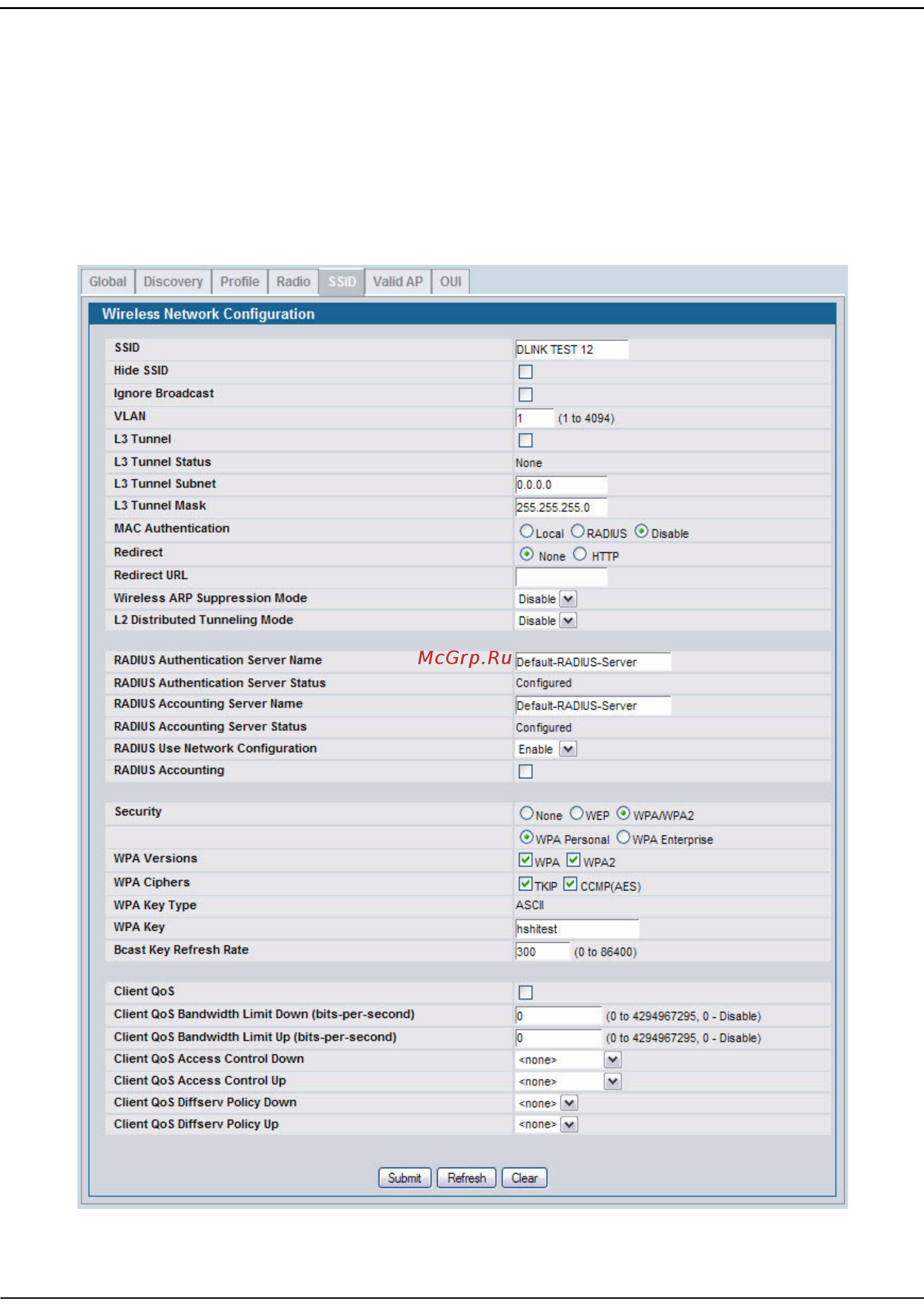 D-Link DWS-4026 [545/741] Configuring the default network