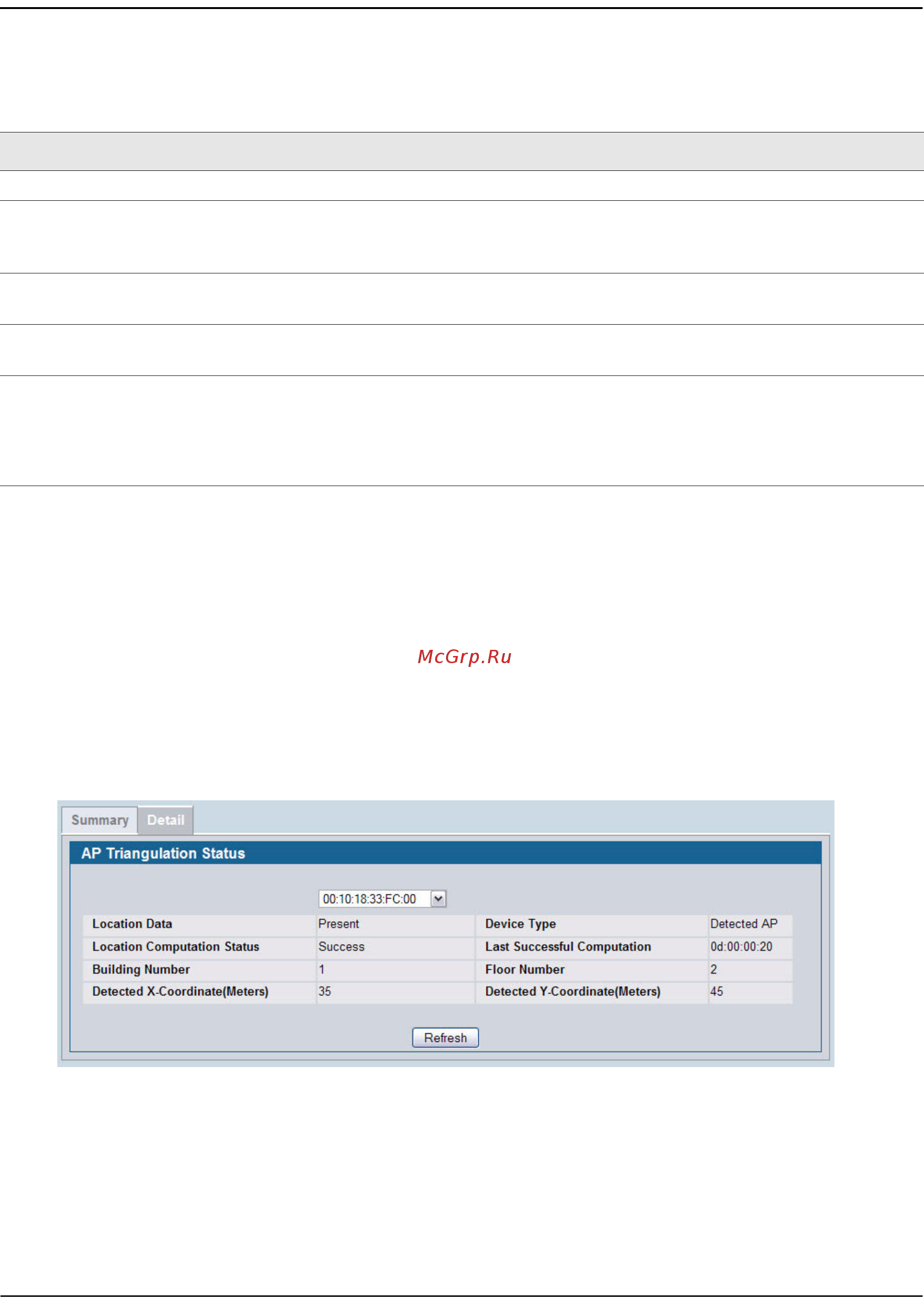 D-Link DWS-4026 [645/741] Detailed ap triangulation status