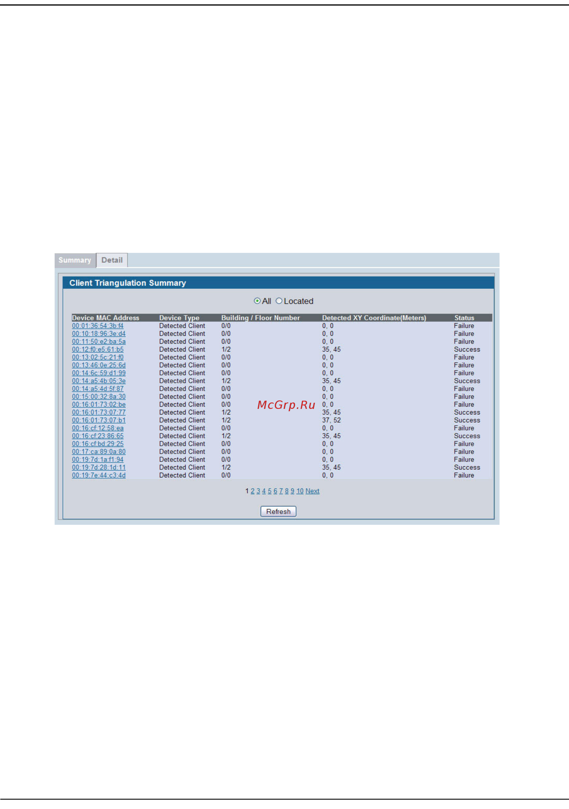 D-Link DWS-4026 [647/741] Client triangulation location