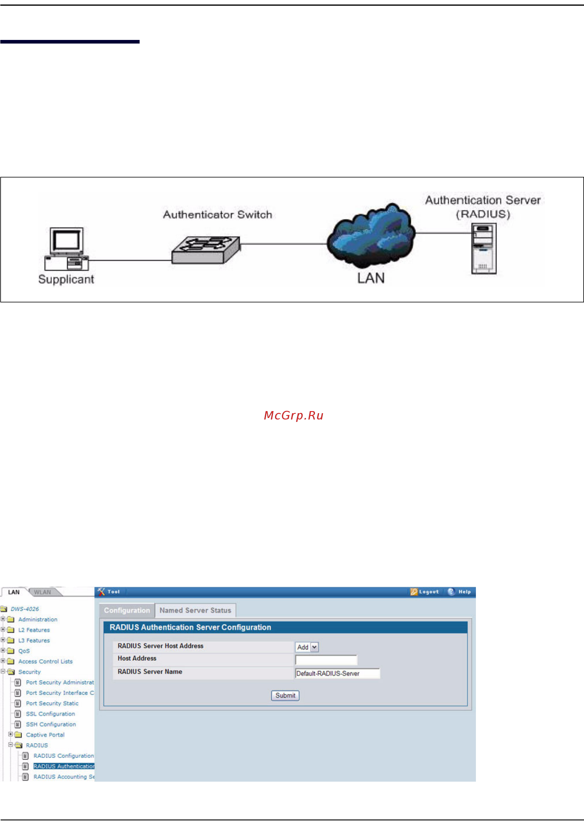 D-Link DWS-4026 [671/741] Configuring 802 x network access control