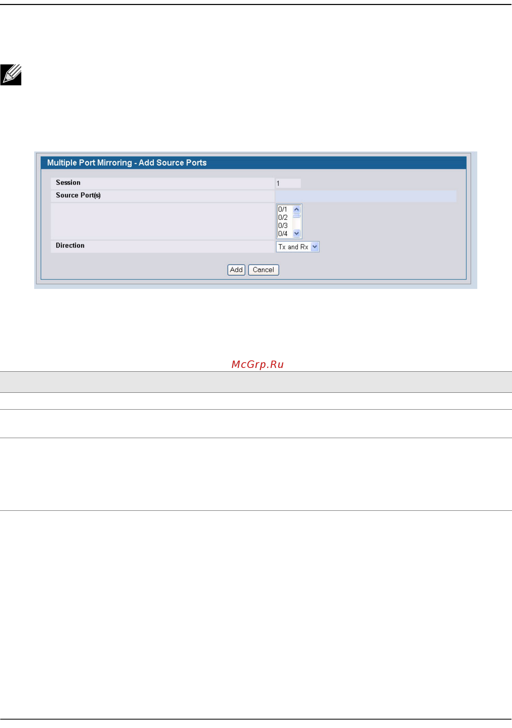 D-Link DWS-4026 [87/741] Adding a port mirroring session