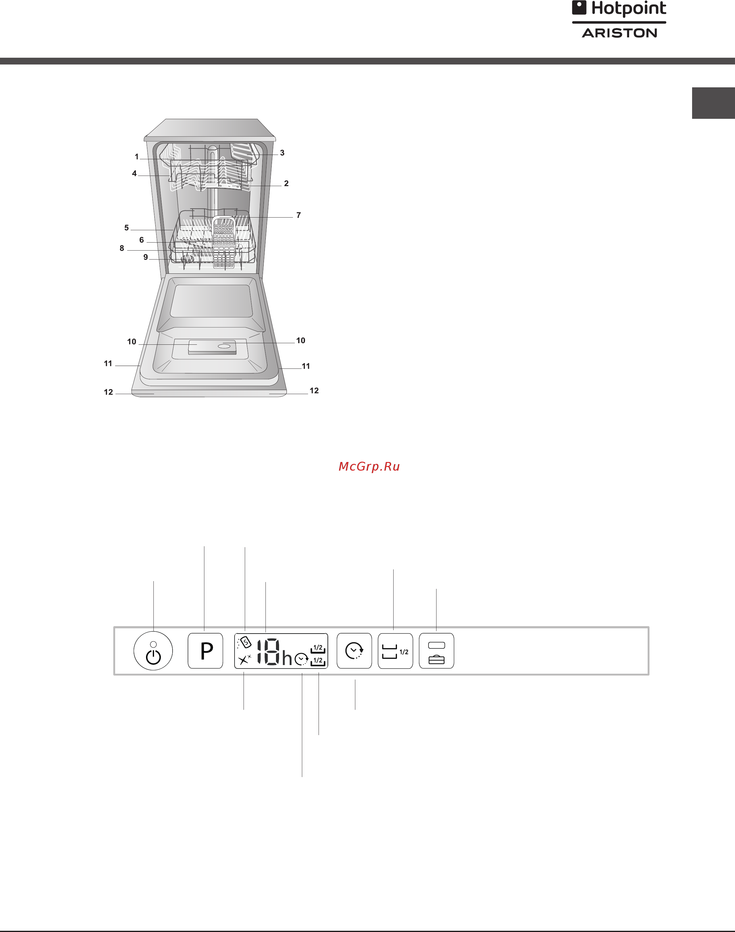 Hotpoint-Ariston LSTF 7H019 C RU [9/44] Description of the appliance