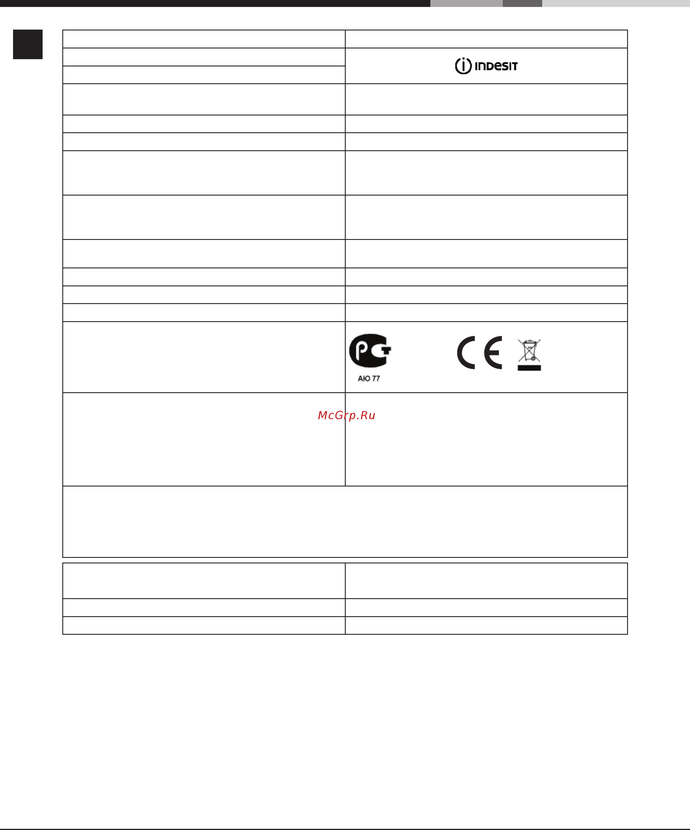 Indesit KN 1 G27 [2/40] Информация для потребителя