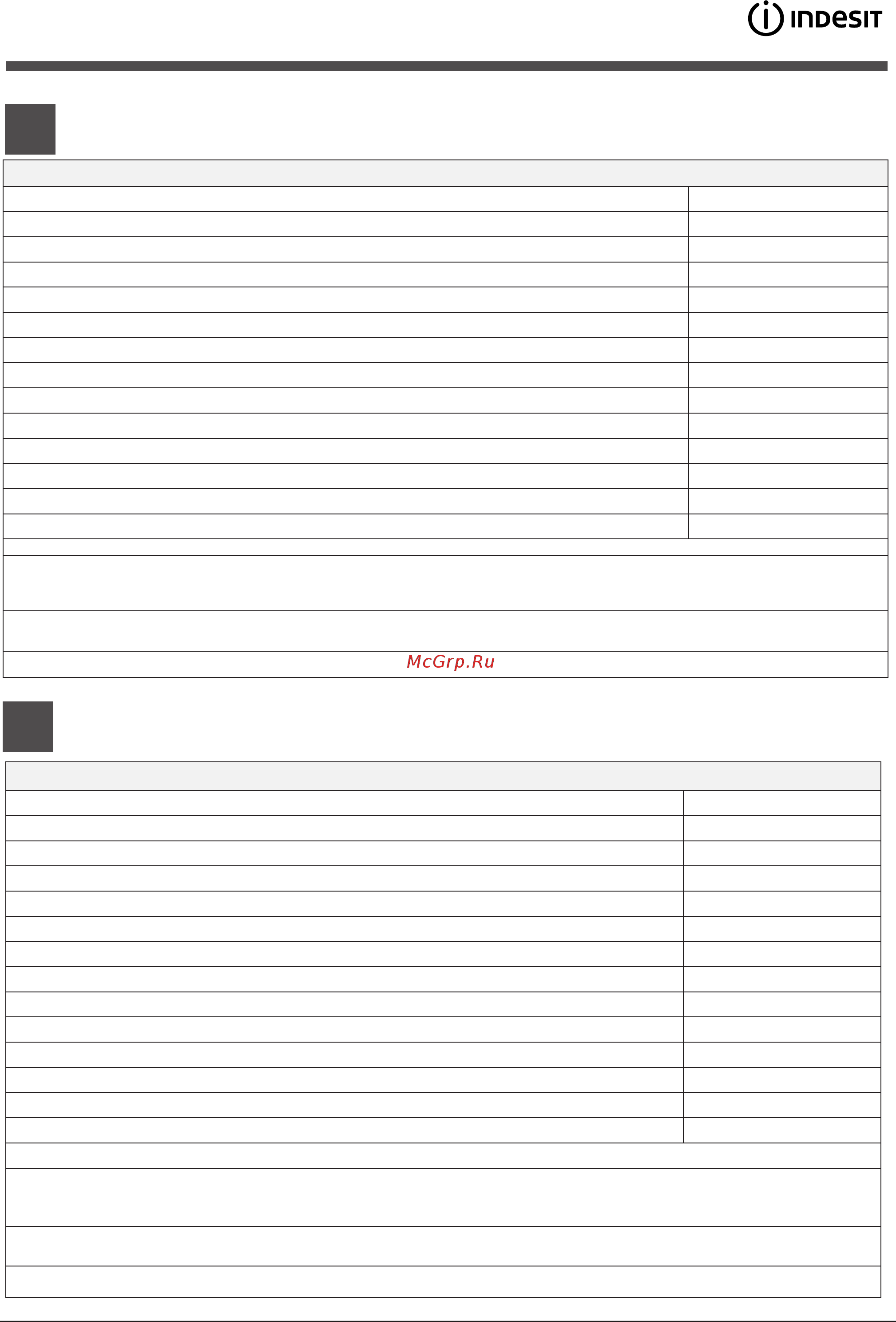 Indesit DISR 14B [11/76] Product data product fiche