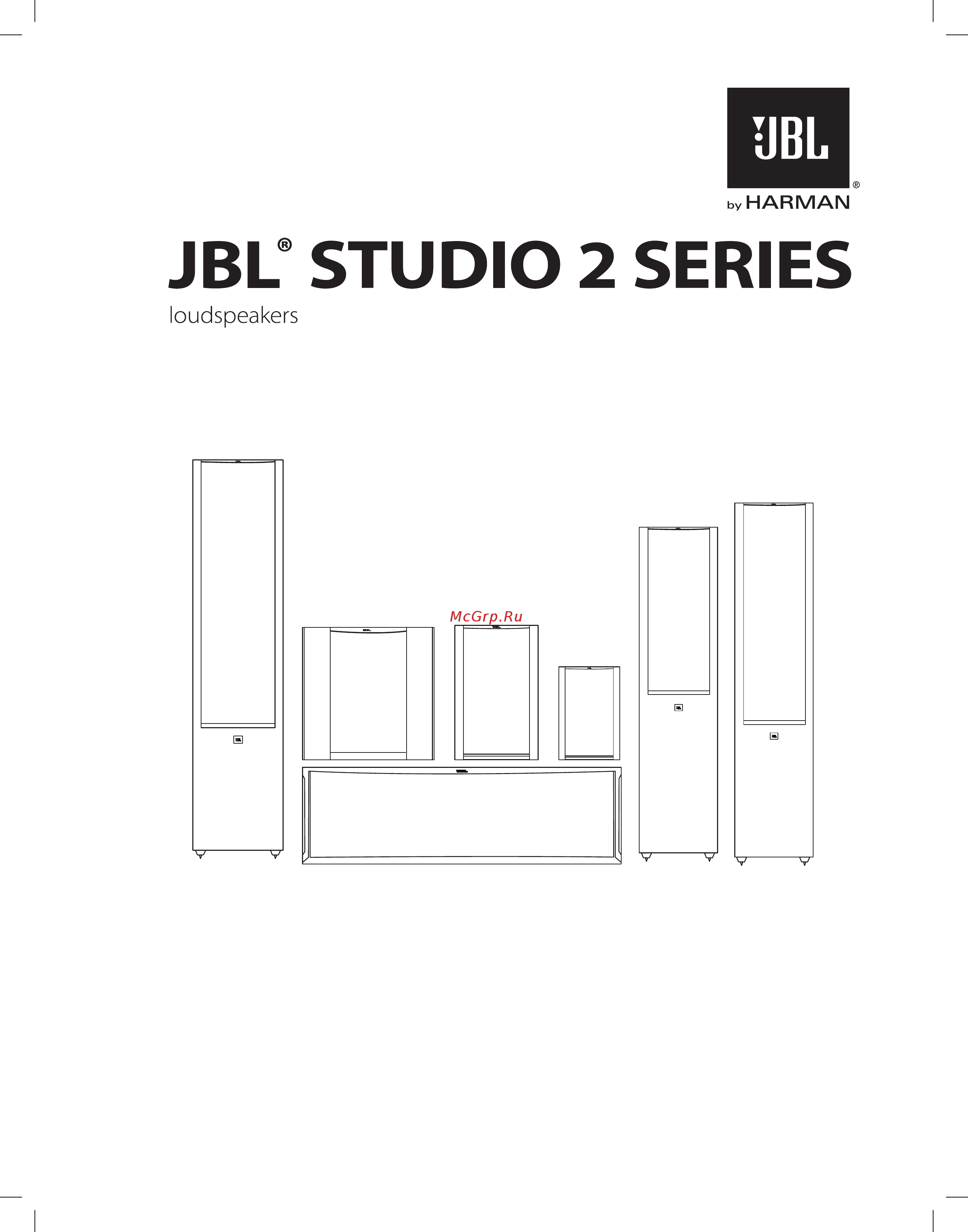 JBL Studio 280 Brown Инструкция по эксплуатации онлайн