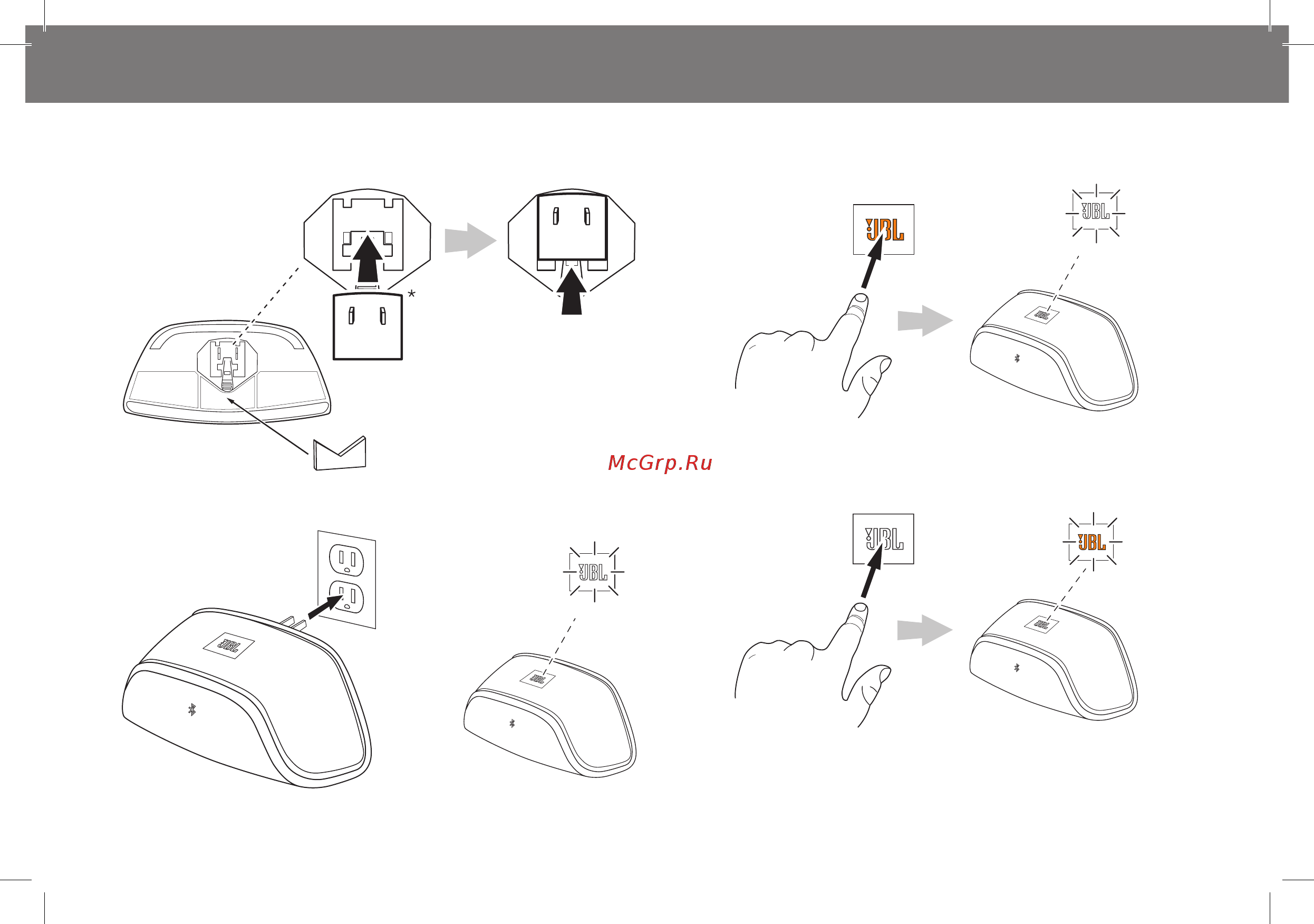 JBL SoundFly Air White [9/21] Anslut soundfly bt till ett eluttag