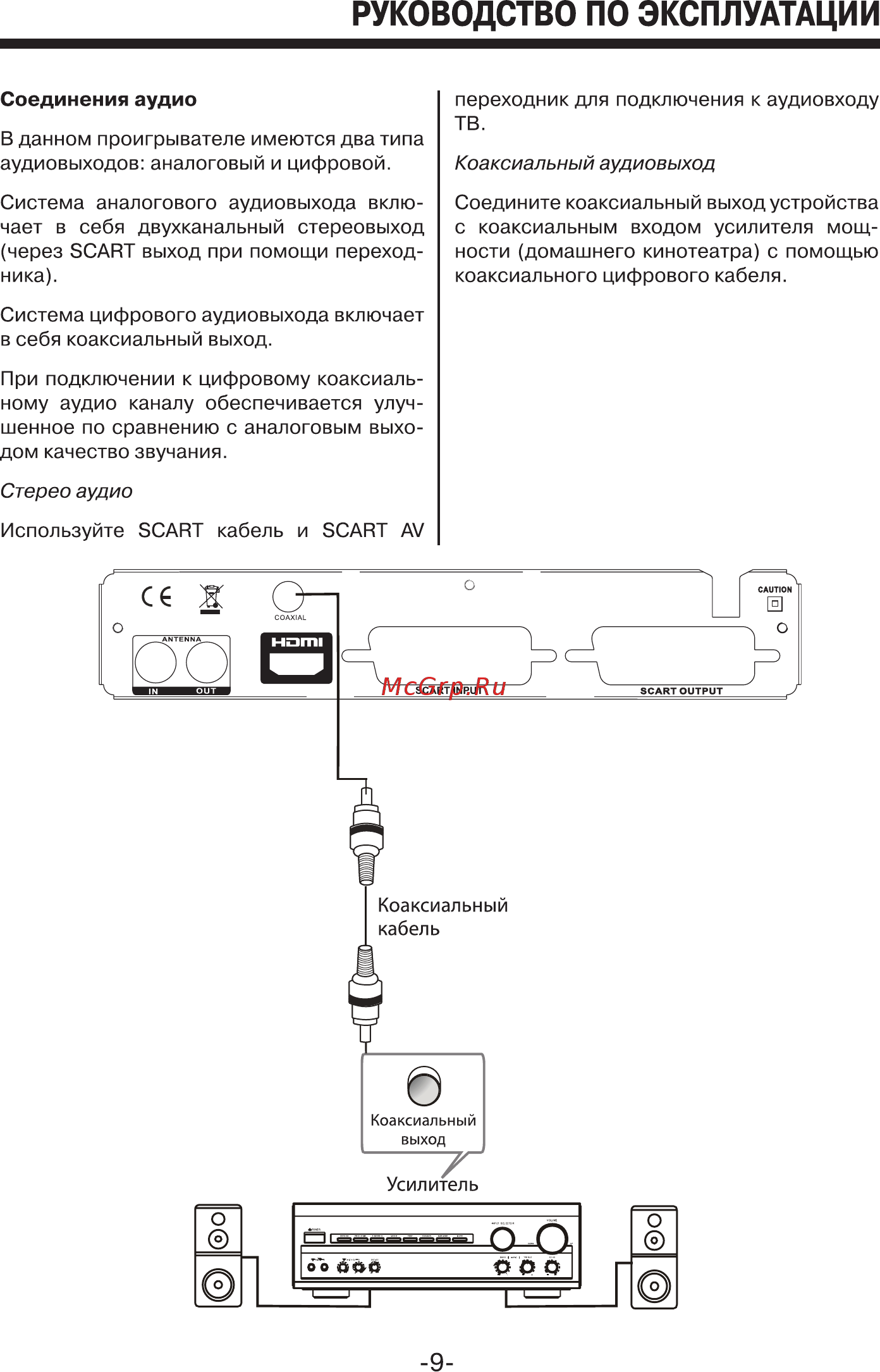 Mystery MMP-88DTR Руководство по эксплуатации онлайн [9/24] 173171
