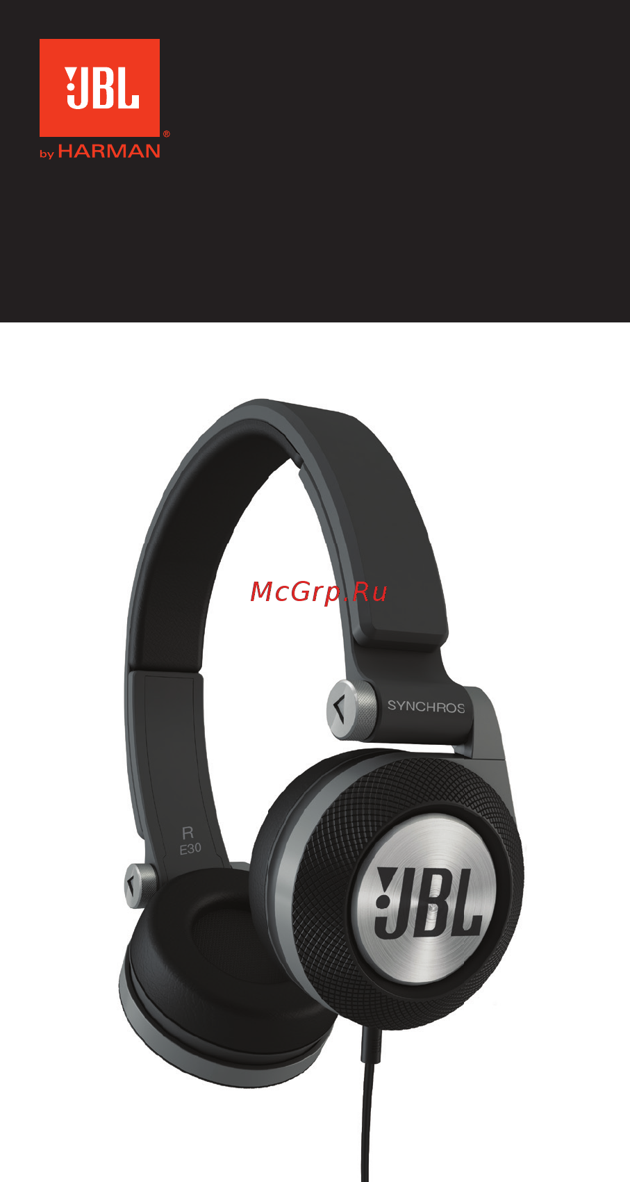 JBL E30 White Инструкция по эксплуатации онлайн
