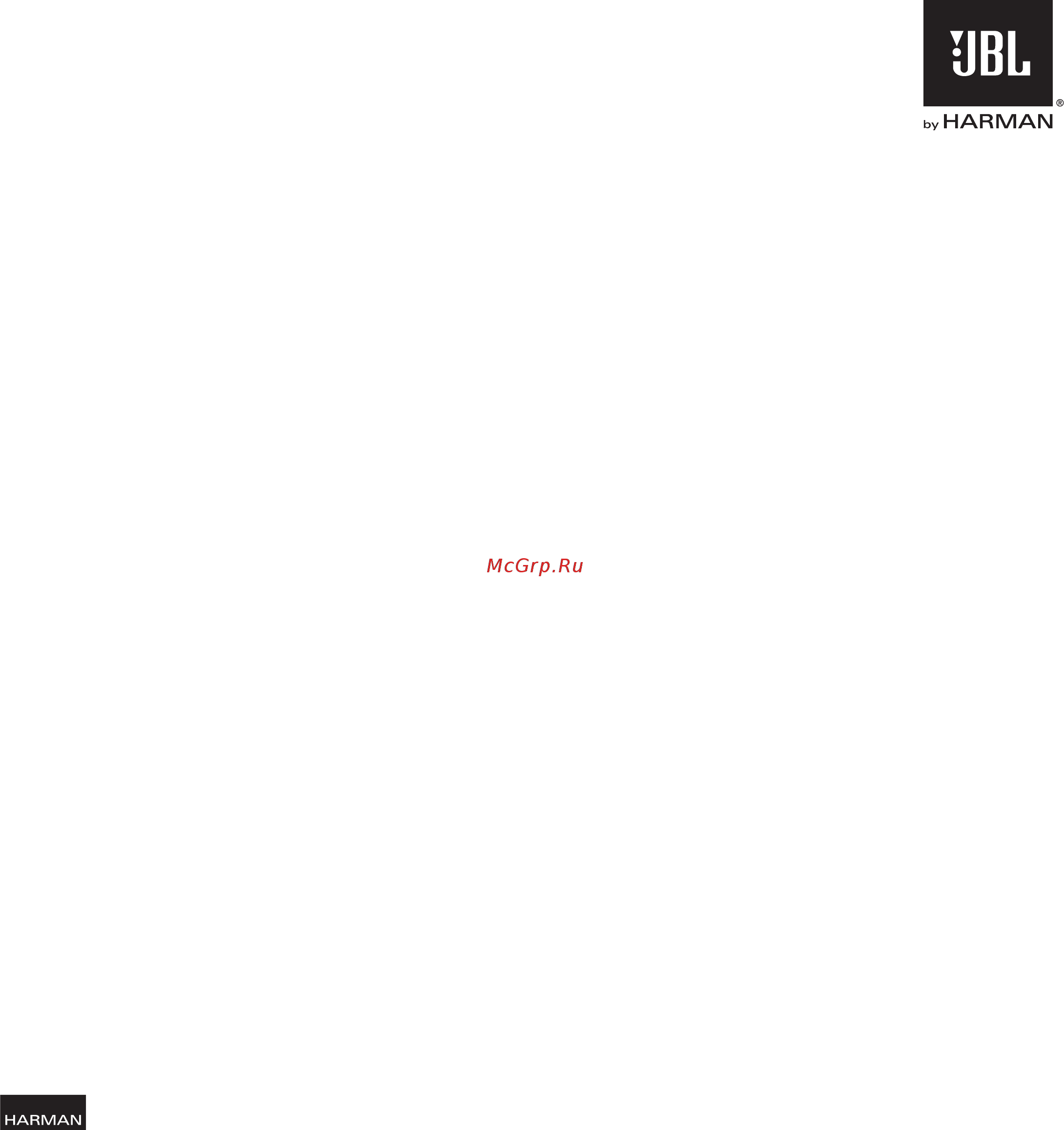 JBL SB 300 Black Инструкция по эксплуатации онлайн [8/8] 173200