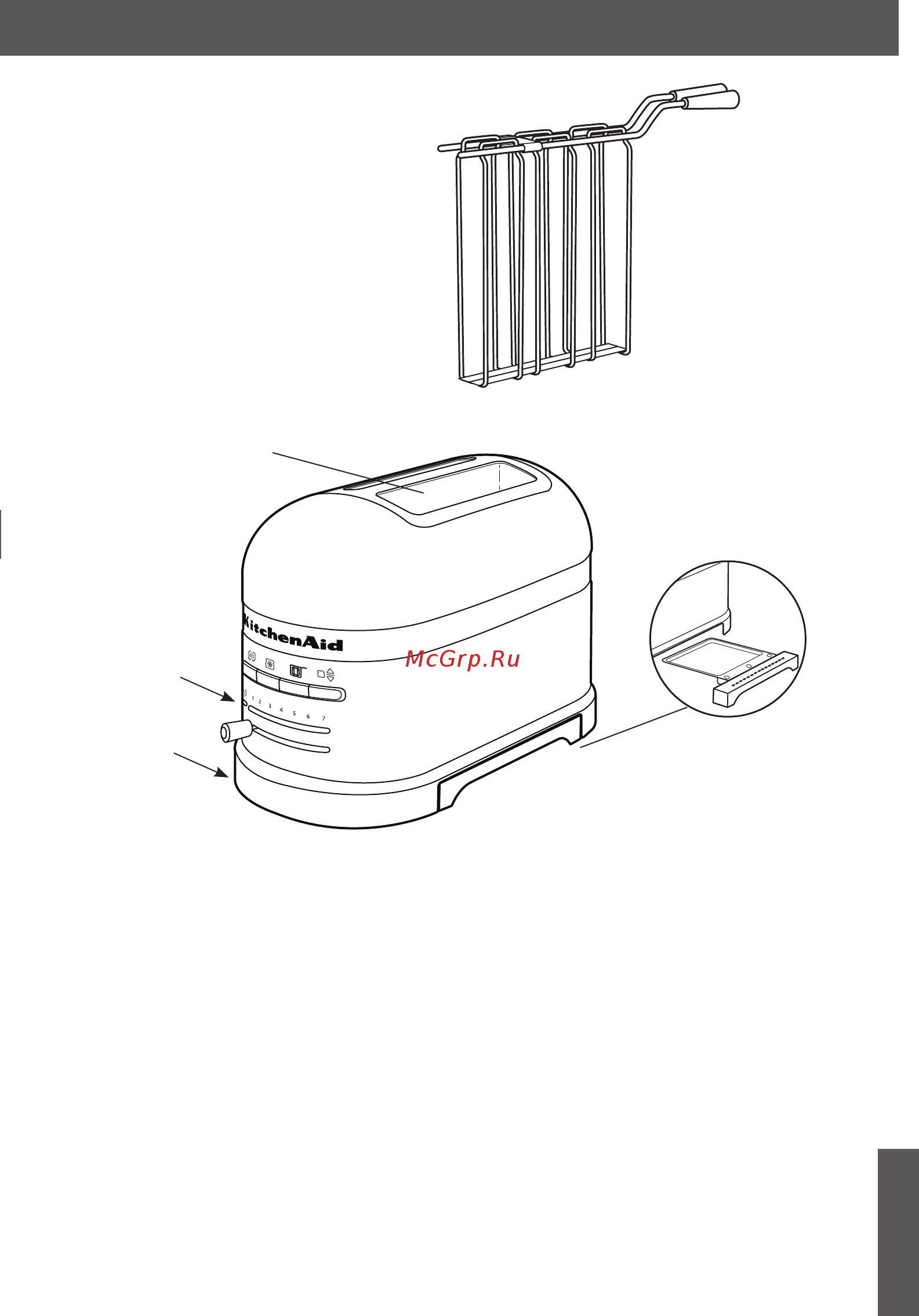 KitchenAid 5KMT2204EAC Artisan [6/14] Части и их характеристики