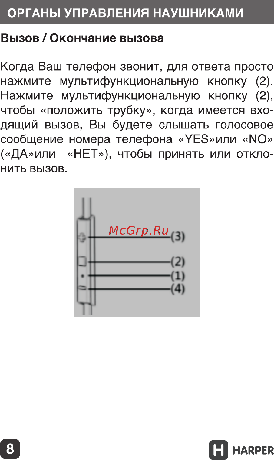 Harper HB-308 Руководство по эксплуатации онлайн [8/25] 173463
