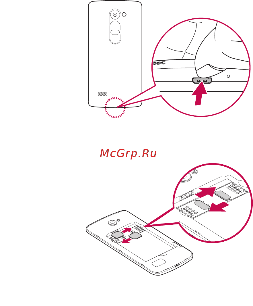 LG Leon H324 Titan [334/404] Installing the sim or usim card and battery