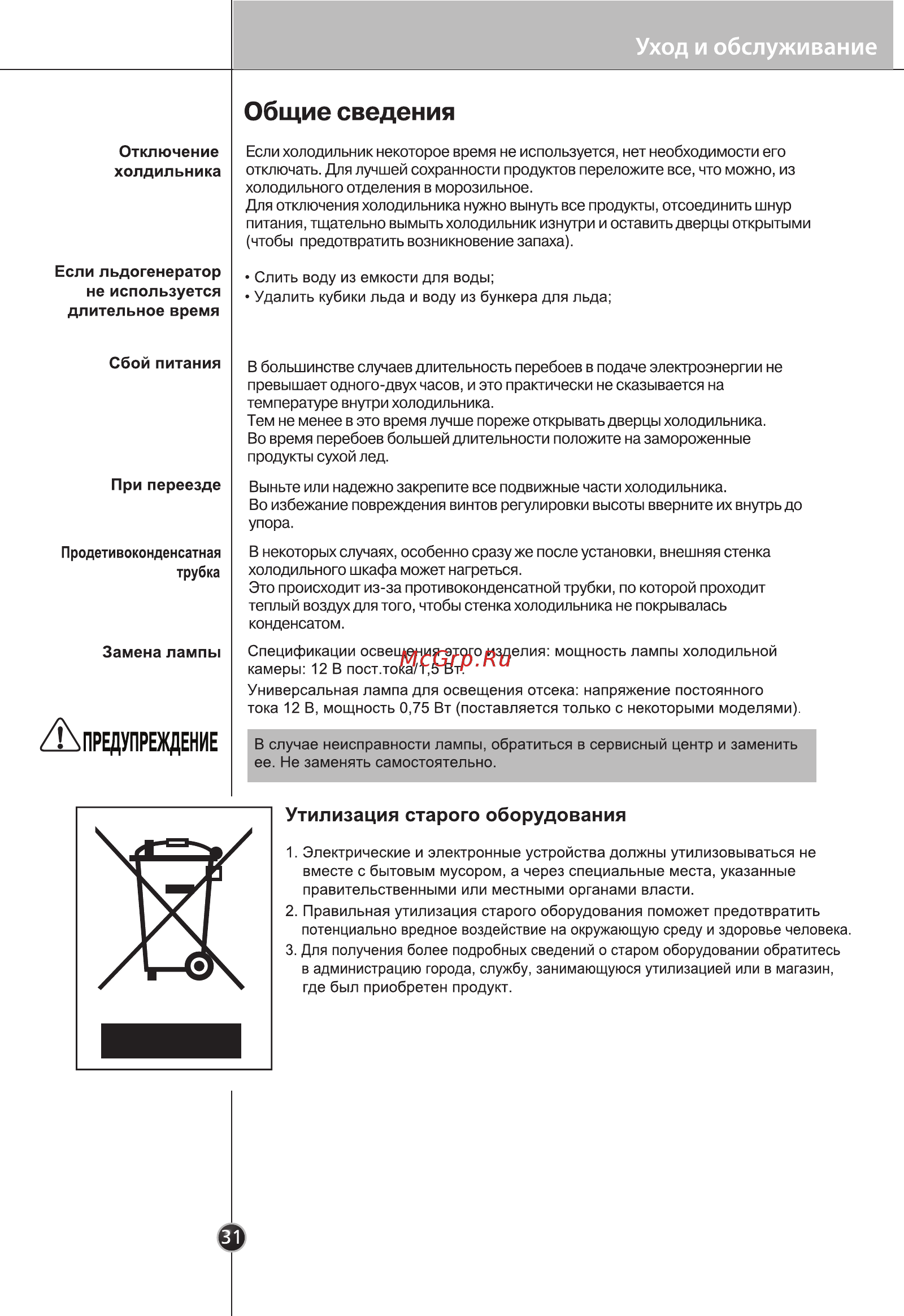 LG GC-M40BSCVM Серебристый [30/35] Общие сведения