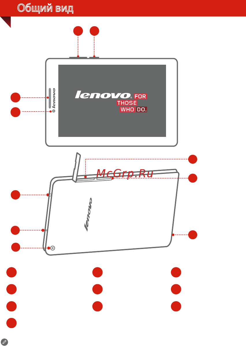 Где находится кнопка reset на планшете lenovo Lenovo IdeaTab 2 A7-30HC 16Gb Wi-Fi+3G Black 4/13 Общий вид