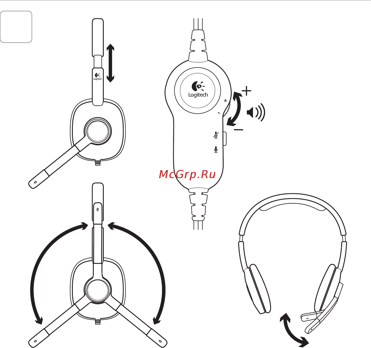 Logitech H250 Инструкция по эксплуатации онлайн [14/120] 173662