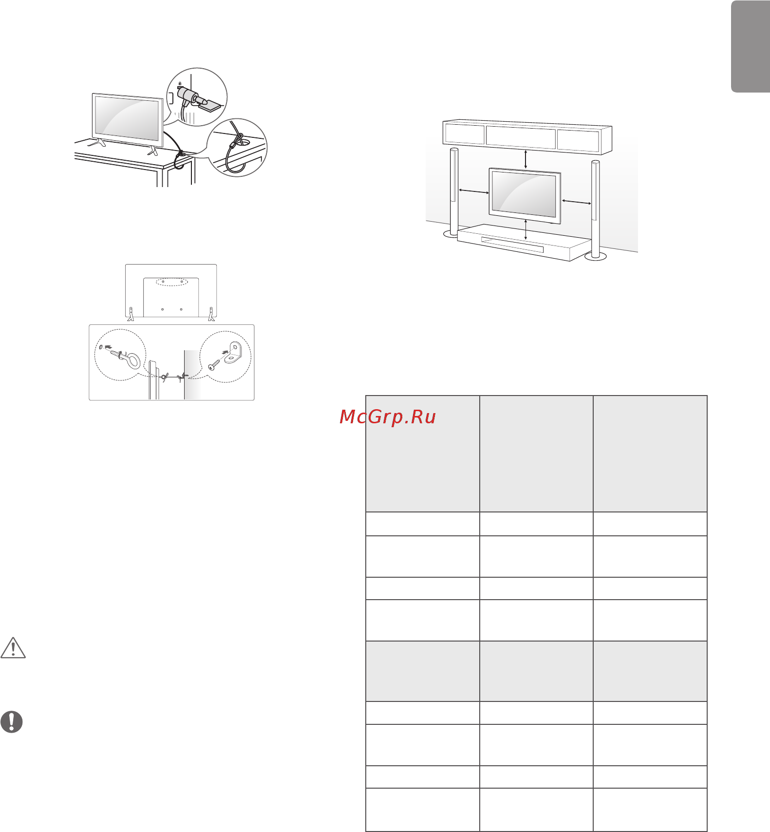 LG 43UF670V [86/149] Кріплення до стіни