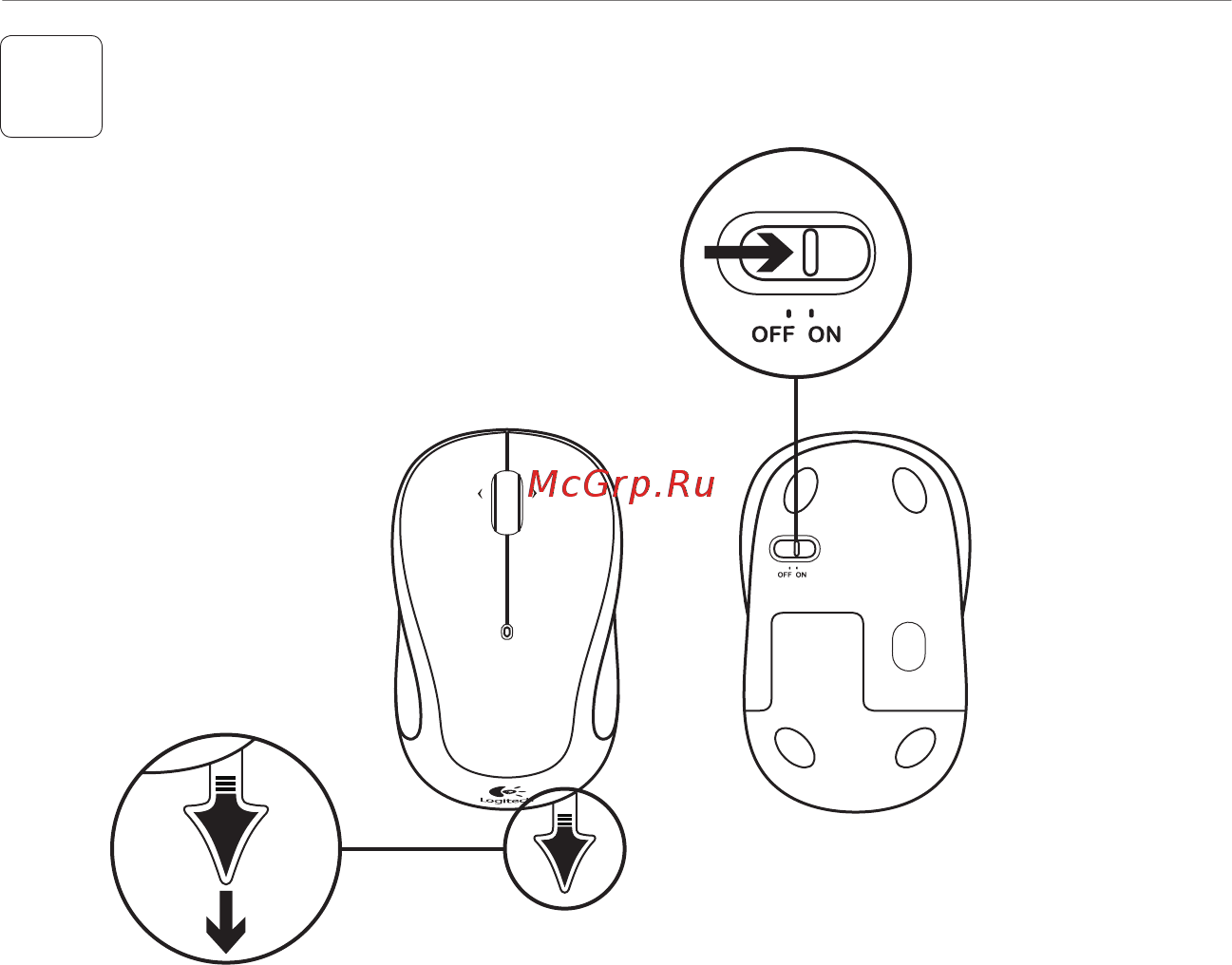 Logitech Wireless Mouse M325 Celebration White-Blue USB Инструкция по эксплуатации онлайн [4/36] 173706