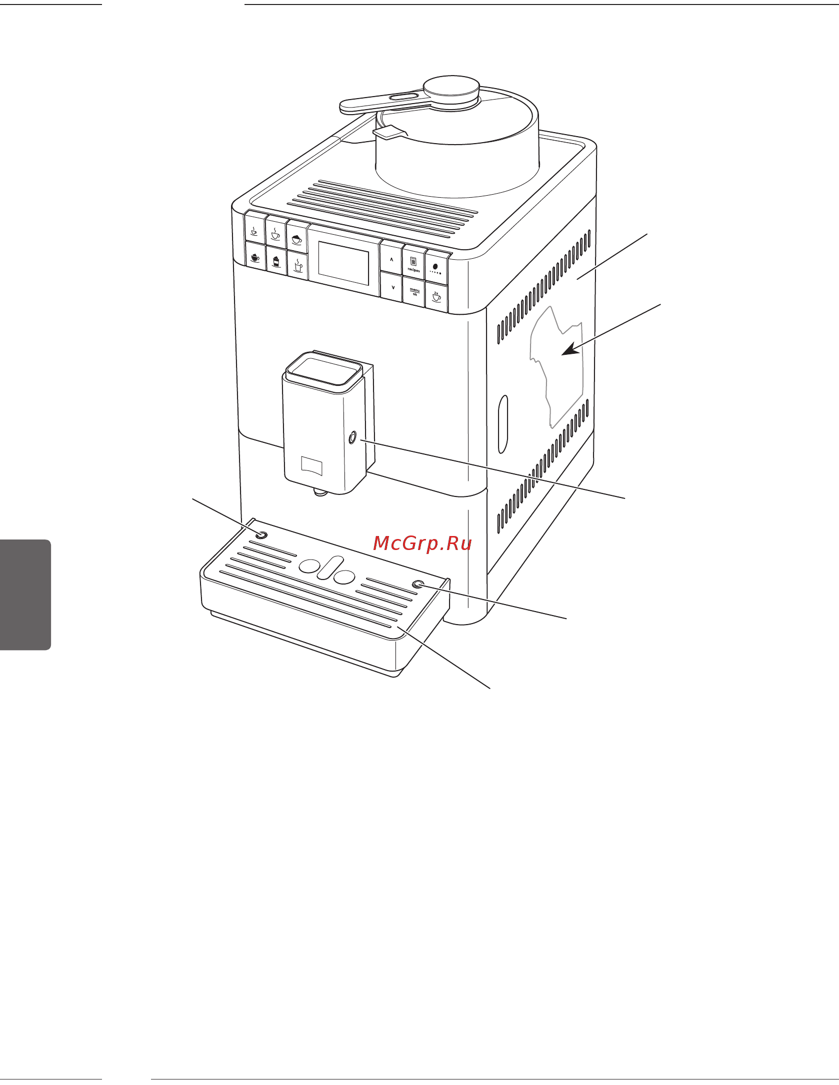 Melitta Caffeo Varianza CSP F 570-101 [9/53] Русский