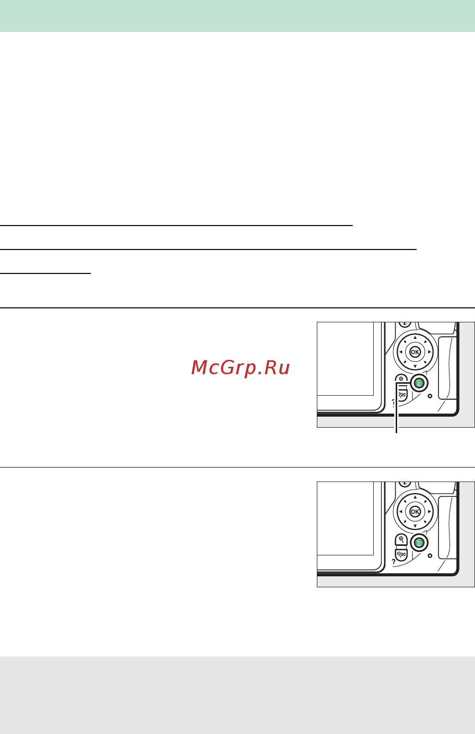Nikon D5500 Kit AF-P 18–55 VR [229/436] Удаление фотографий