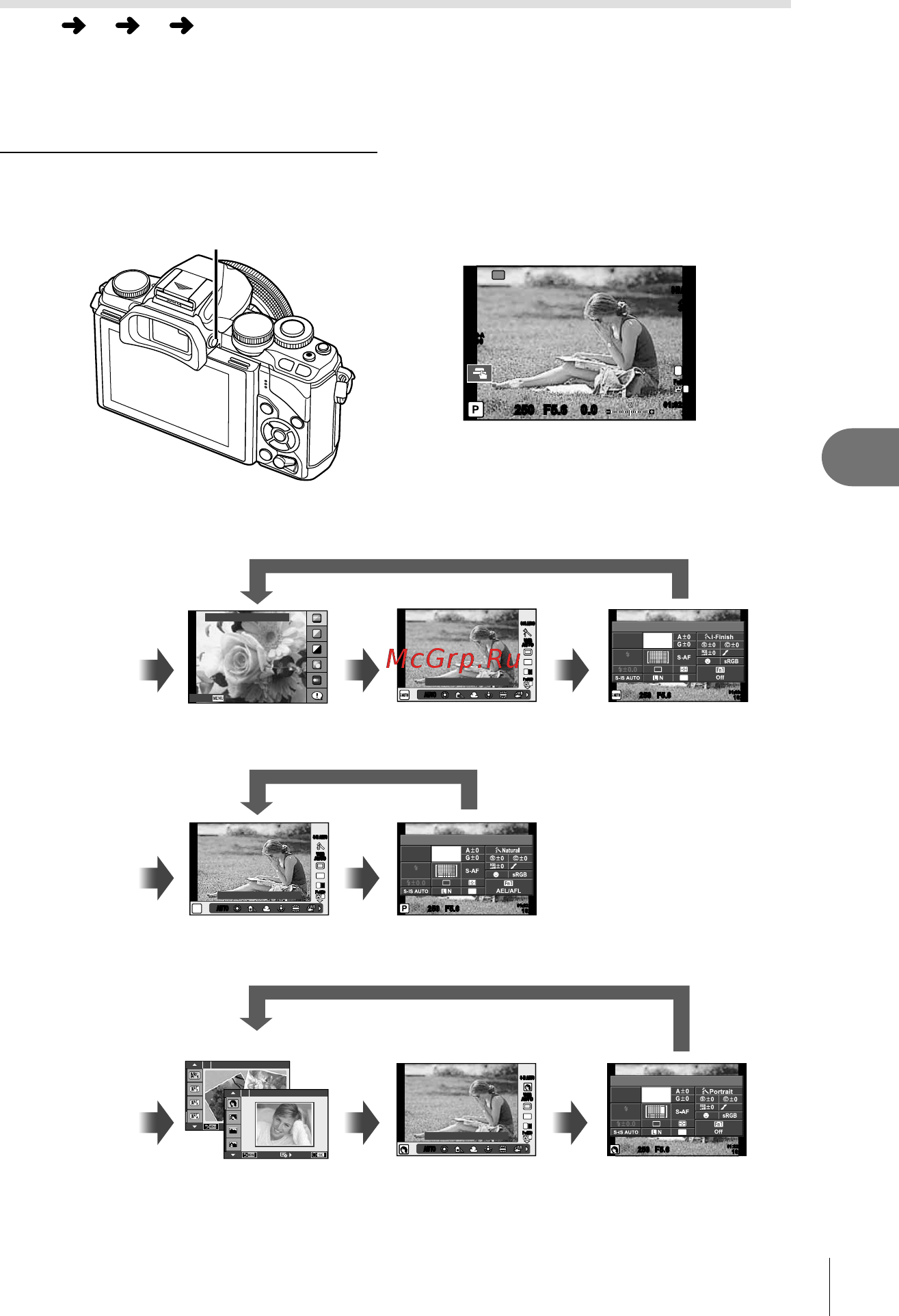 Olympus OM-D E-M10 Double Zoom Kit Инструкция по эксплуатации онлайн [103/158] 173941