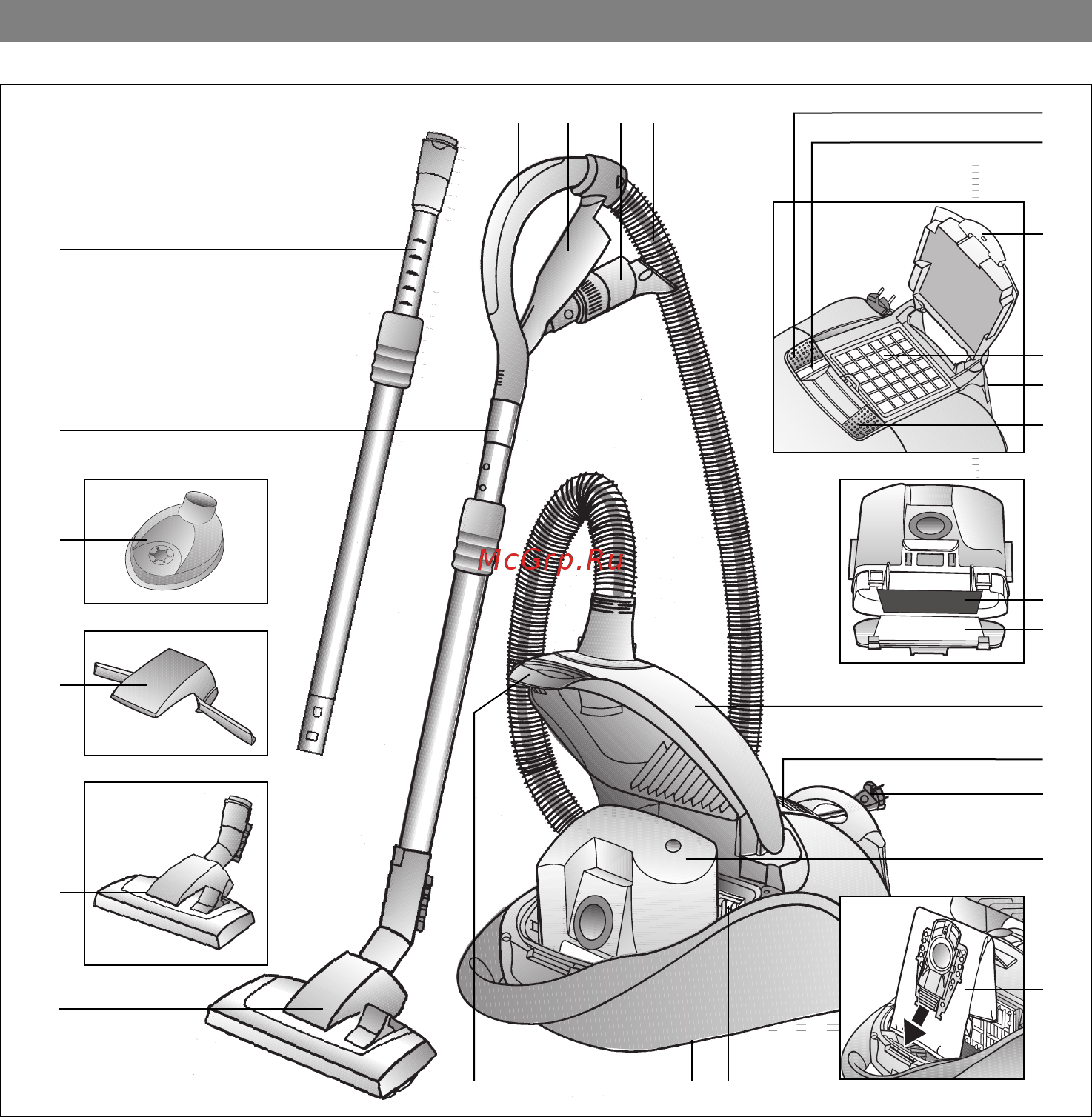 Bosch BSG 82480 [18/154] Description de l appareil fr