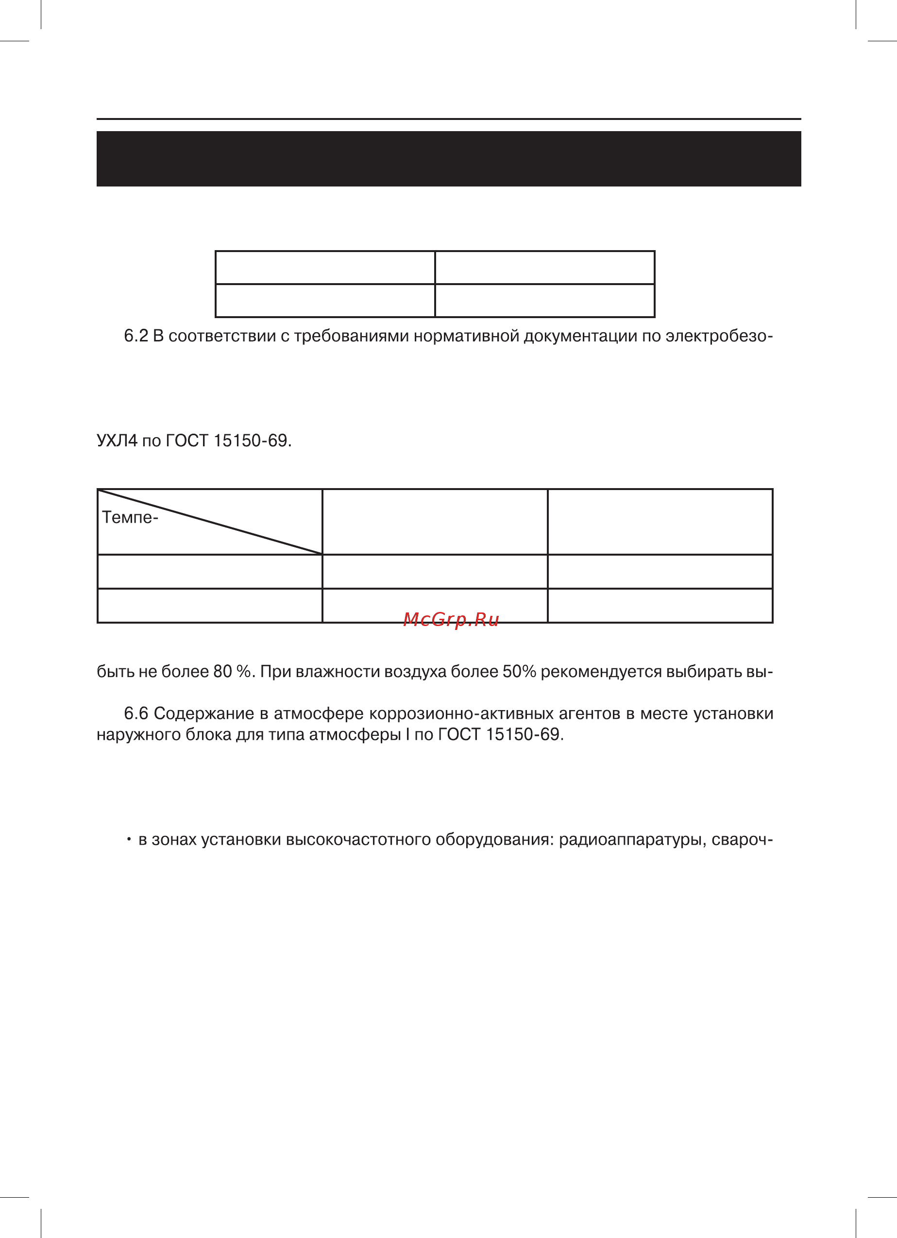 Gree Cozy Classic GWH07MA-K3NNA4A [17/24] Условия эксплуатации кондиционера