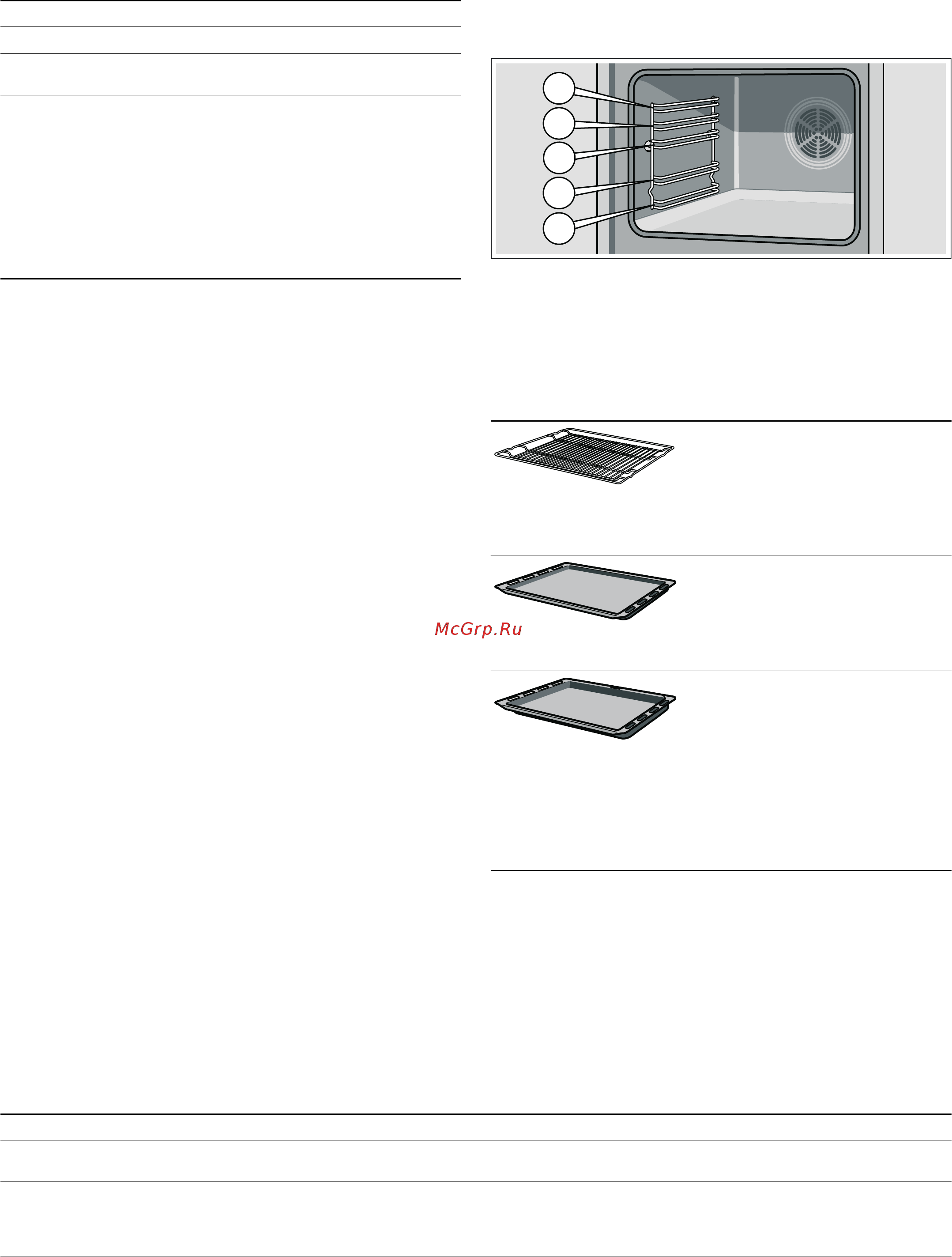 Bosch HBA 23B260E [5/44] Внутреннее оборудование духового шкафа