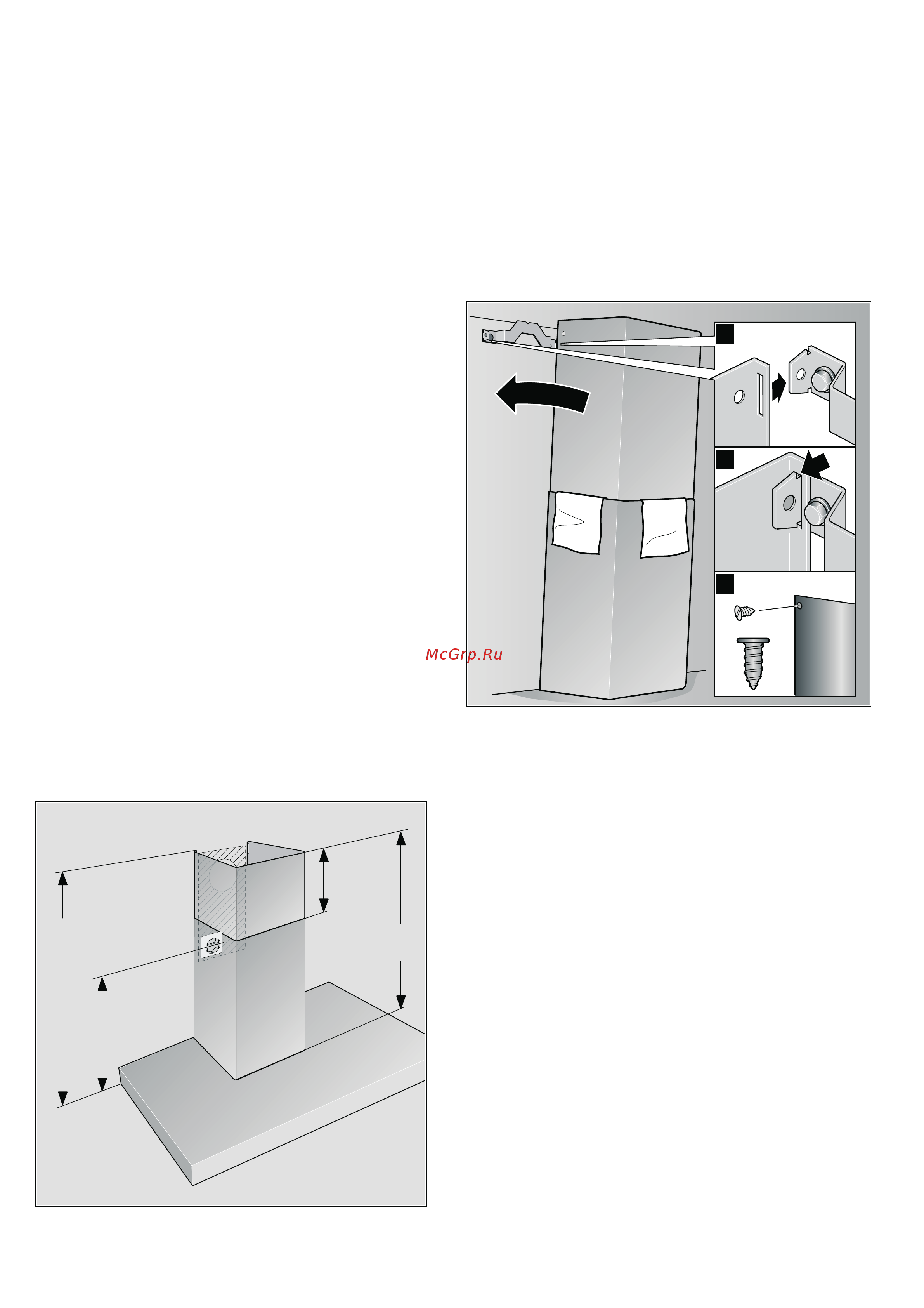 Bosch DWA 09D651 [10/12] Attaching flue duct
