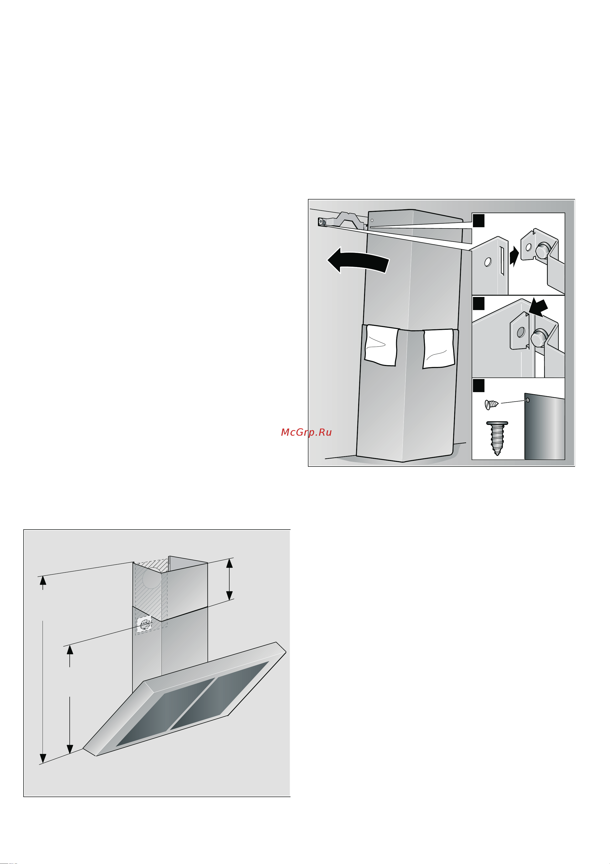 Bosch DWK 09E850 [10/12] Attaching flue duct