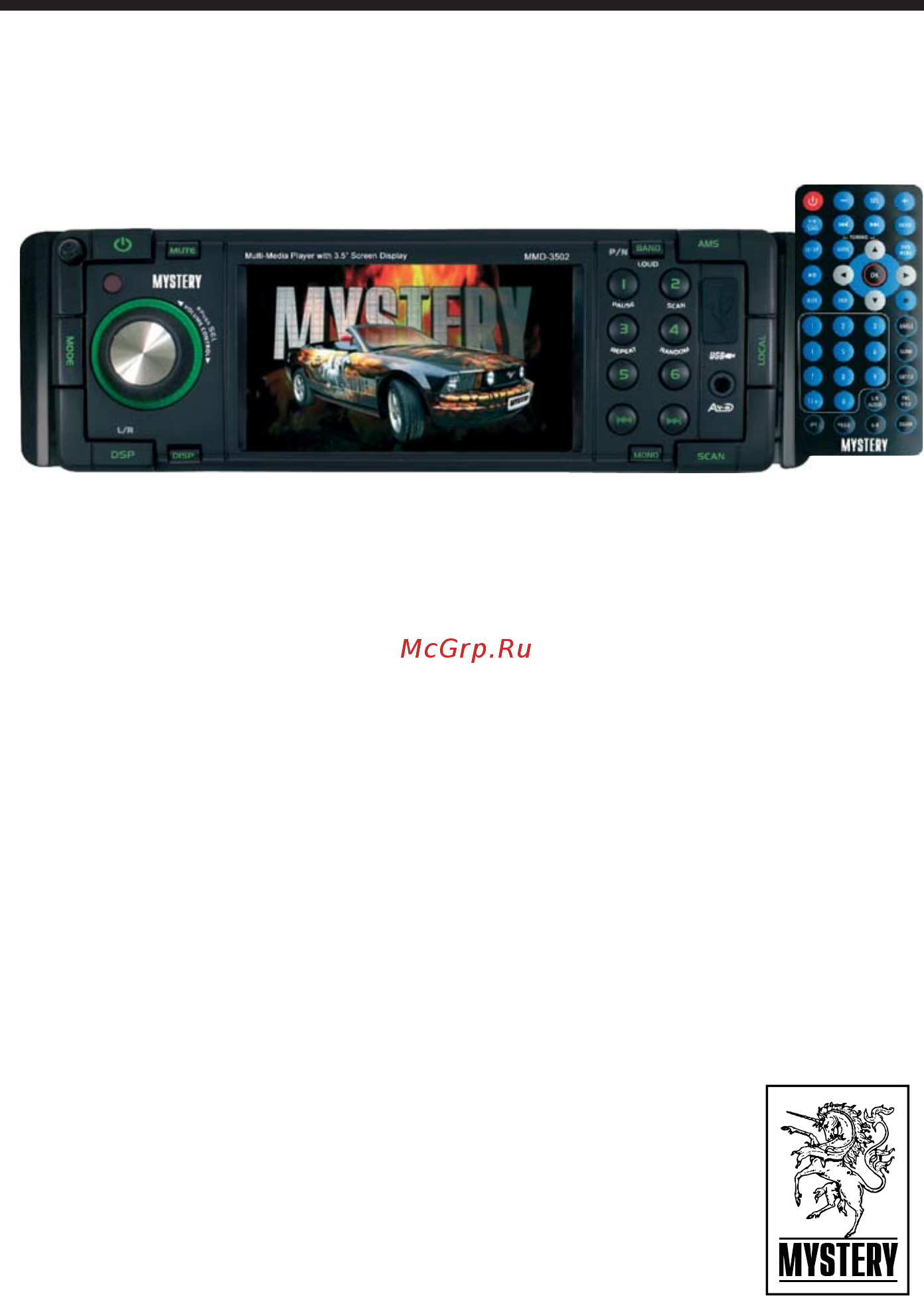Mystery MMD-3502 Инструкция по эксплуатации онлайн