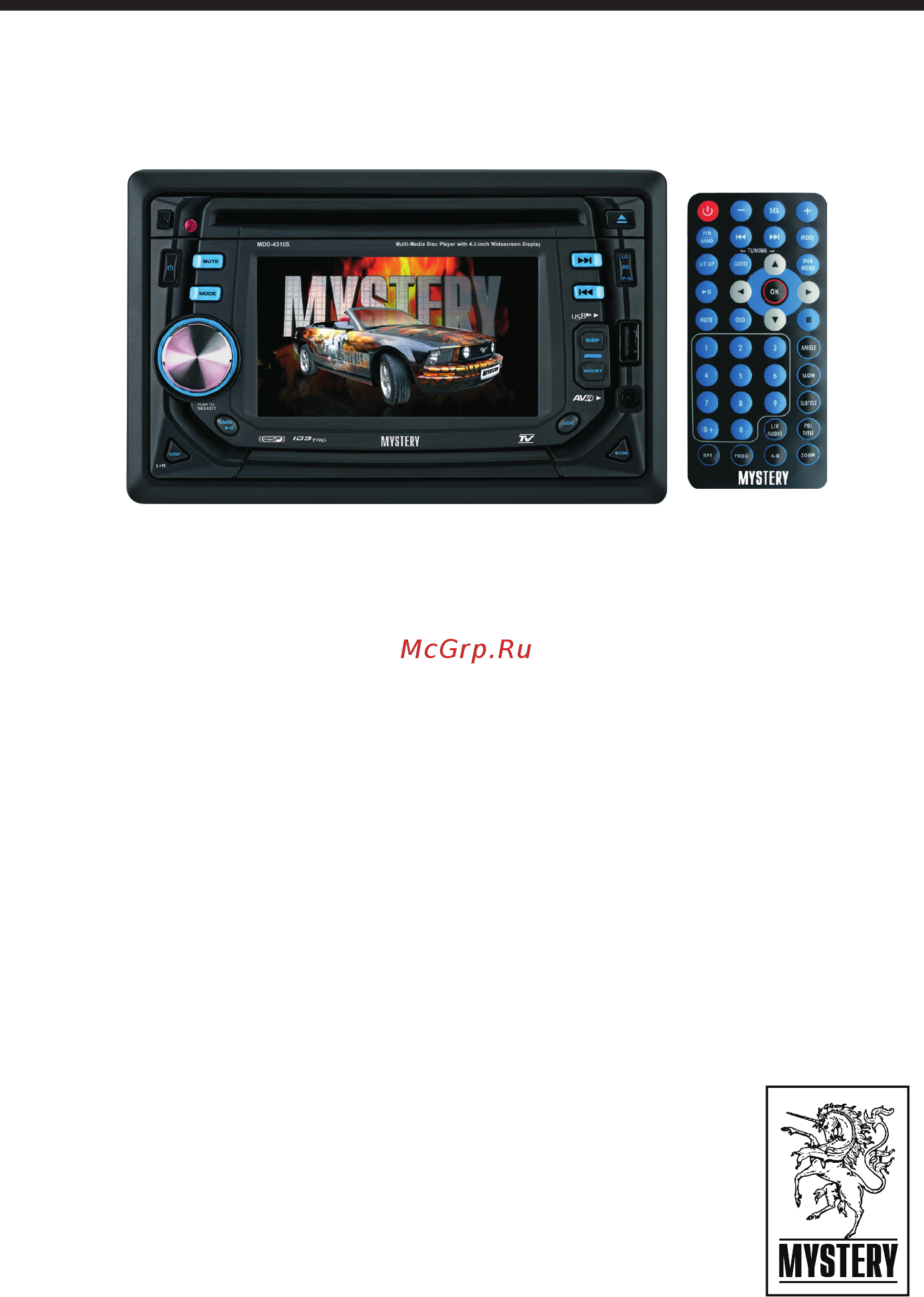 Mystery MDD-4310S Инструкция по эксплуатации онлайн
