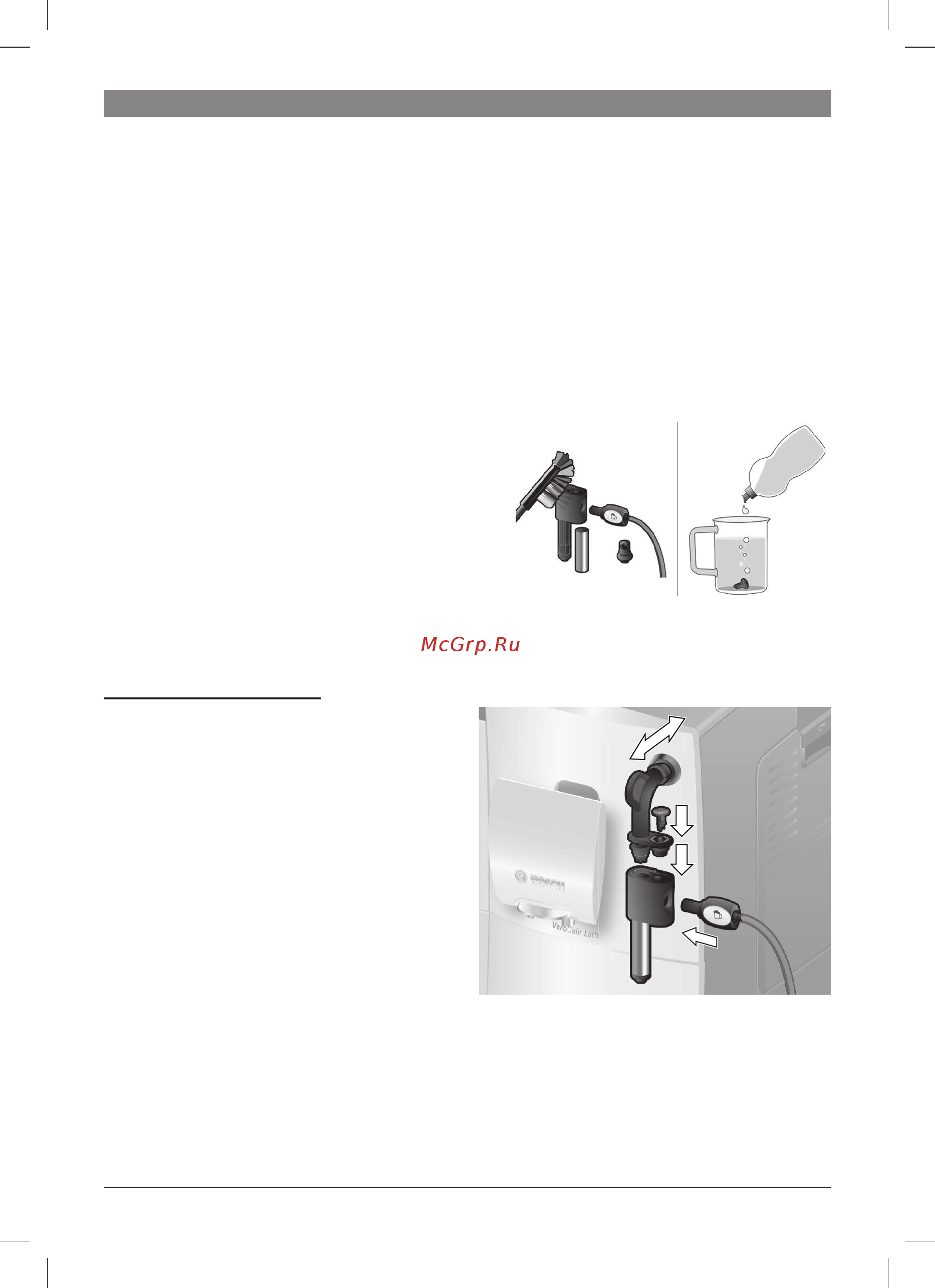 Bosch VeroCafe Latte TES50321RW [16/128] Rinse milk system