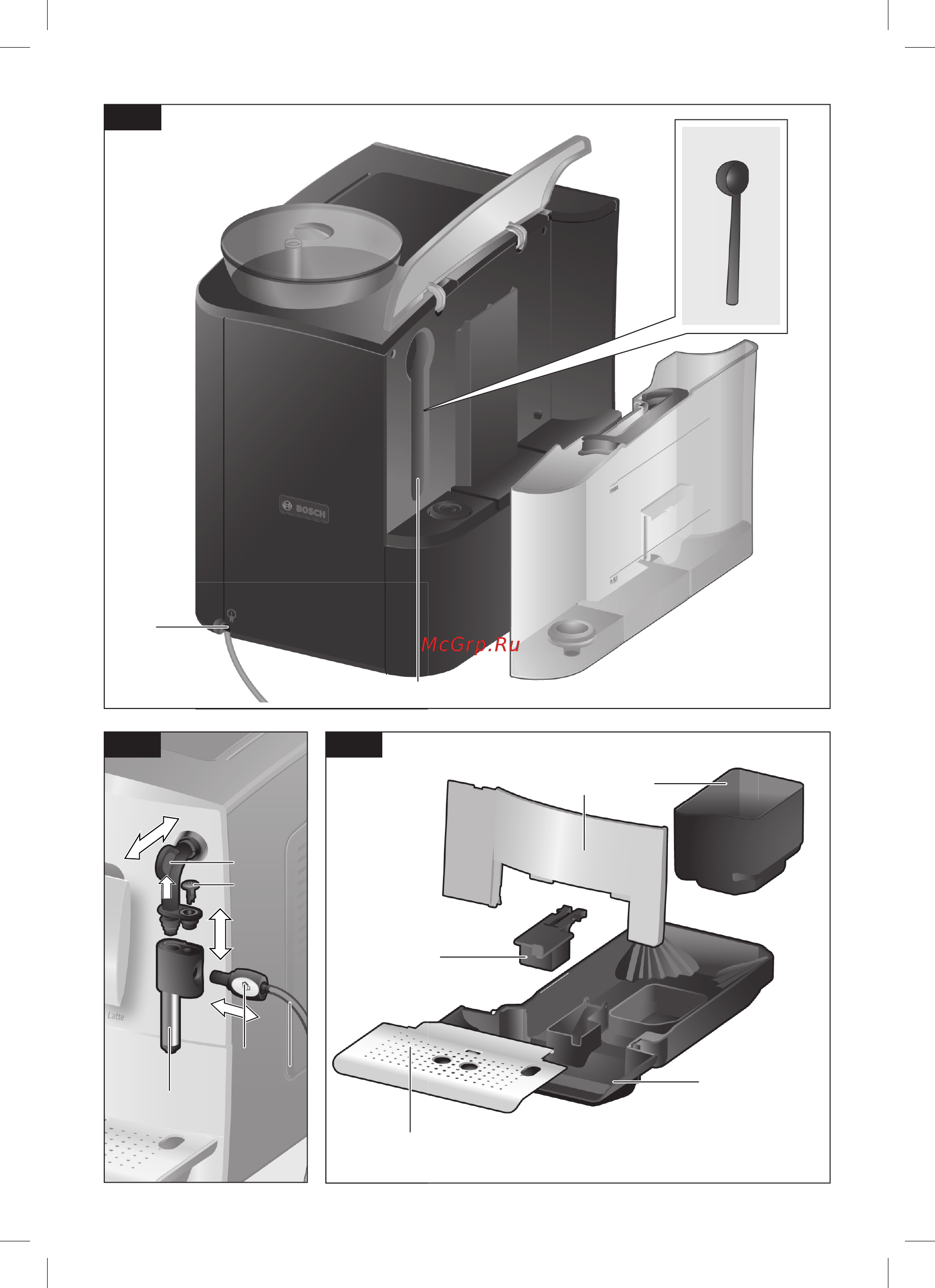 Bosch VeroCafe Latte TES50324RW Инструкция по эксплуатации онлайн [4/128] 4003