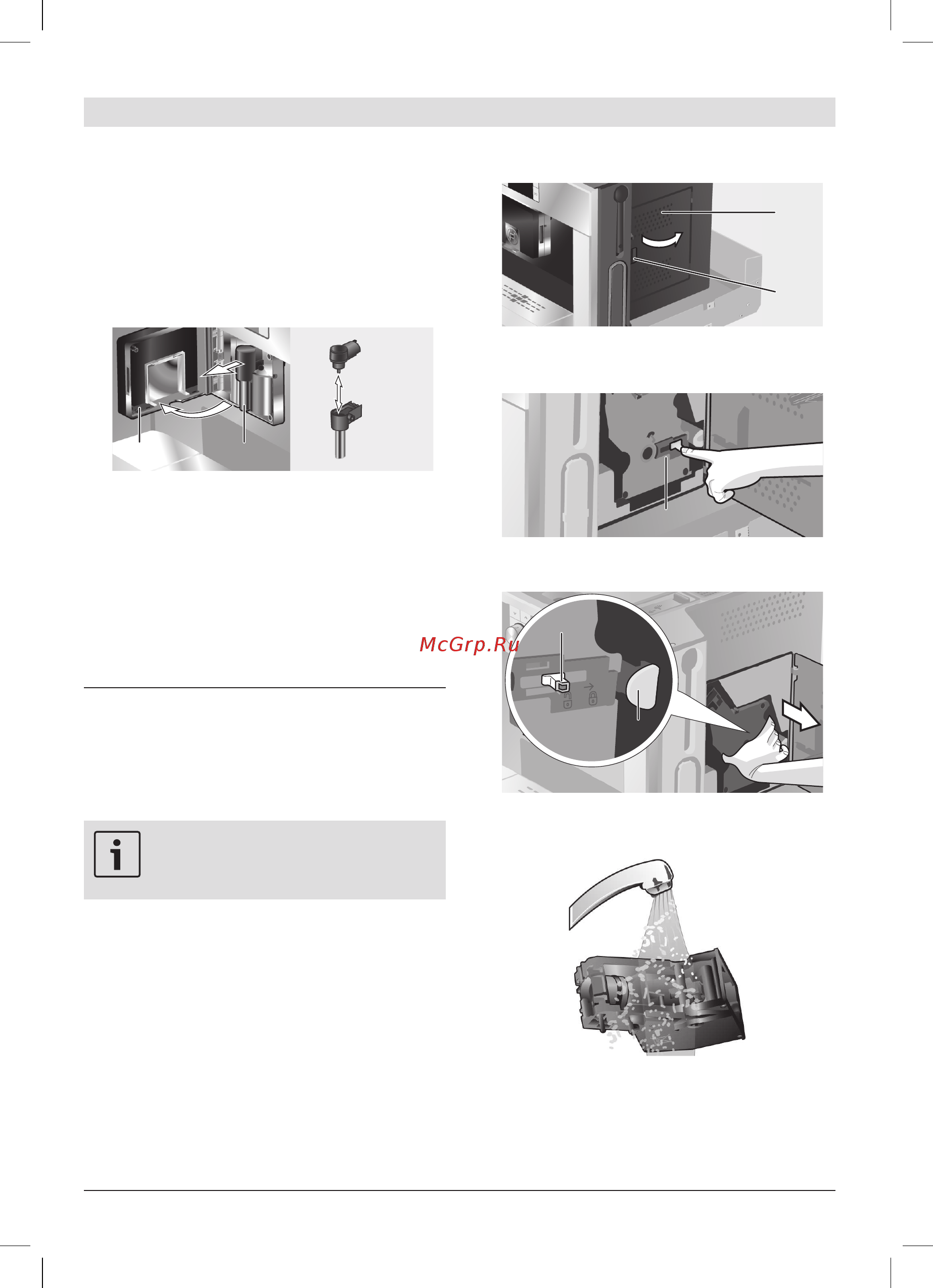 Bosch TCC78K751 [21/94] Pulire l unità di infusione