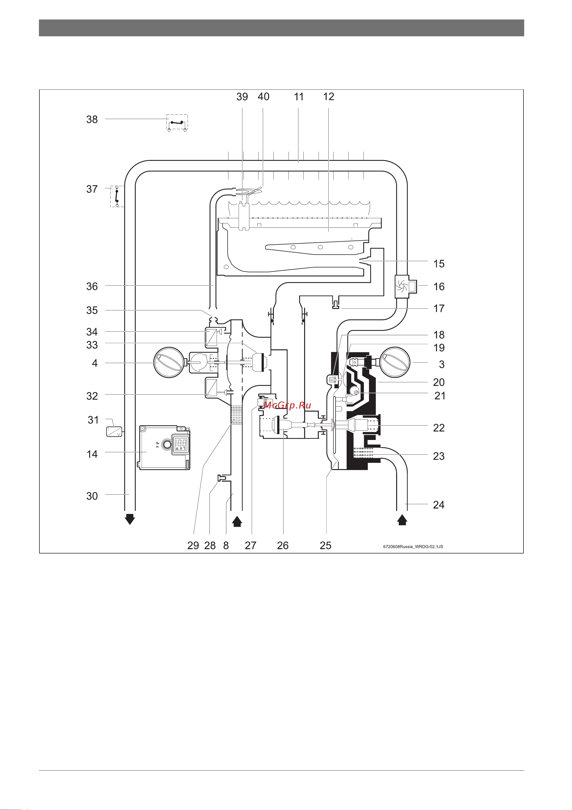 Bosch GWH 10-2 COD H [6/23] Функциональная схема