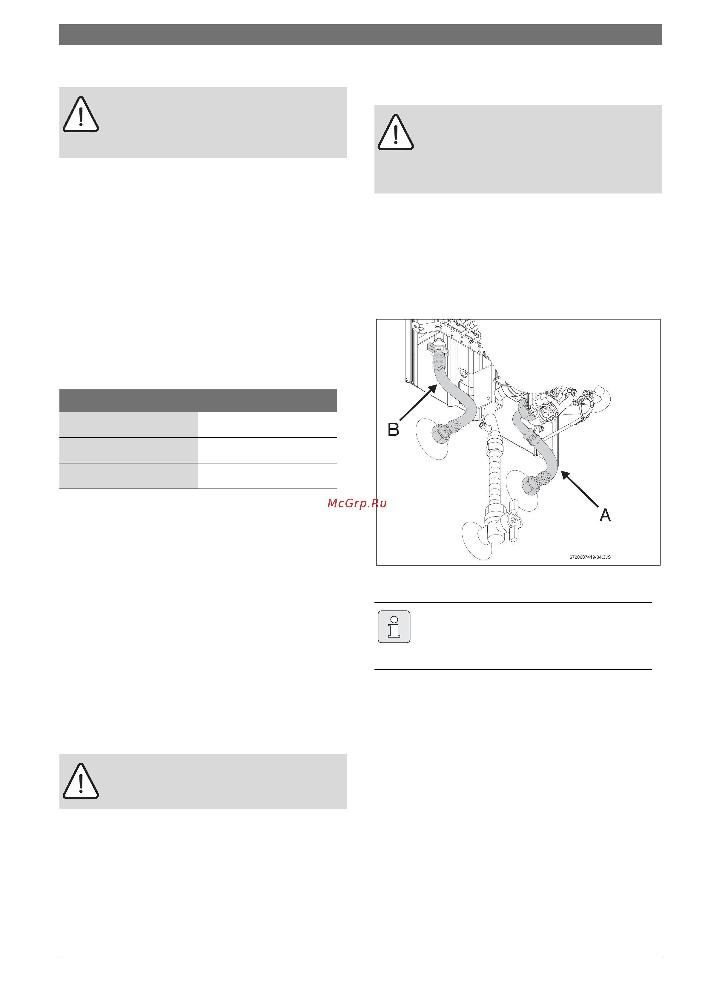 Bosch GWH 10-2 CO B [11/22] Монтаж прибора