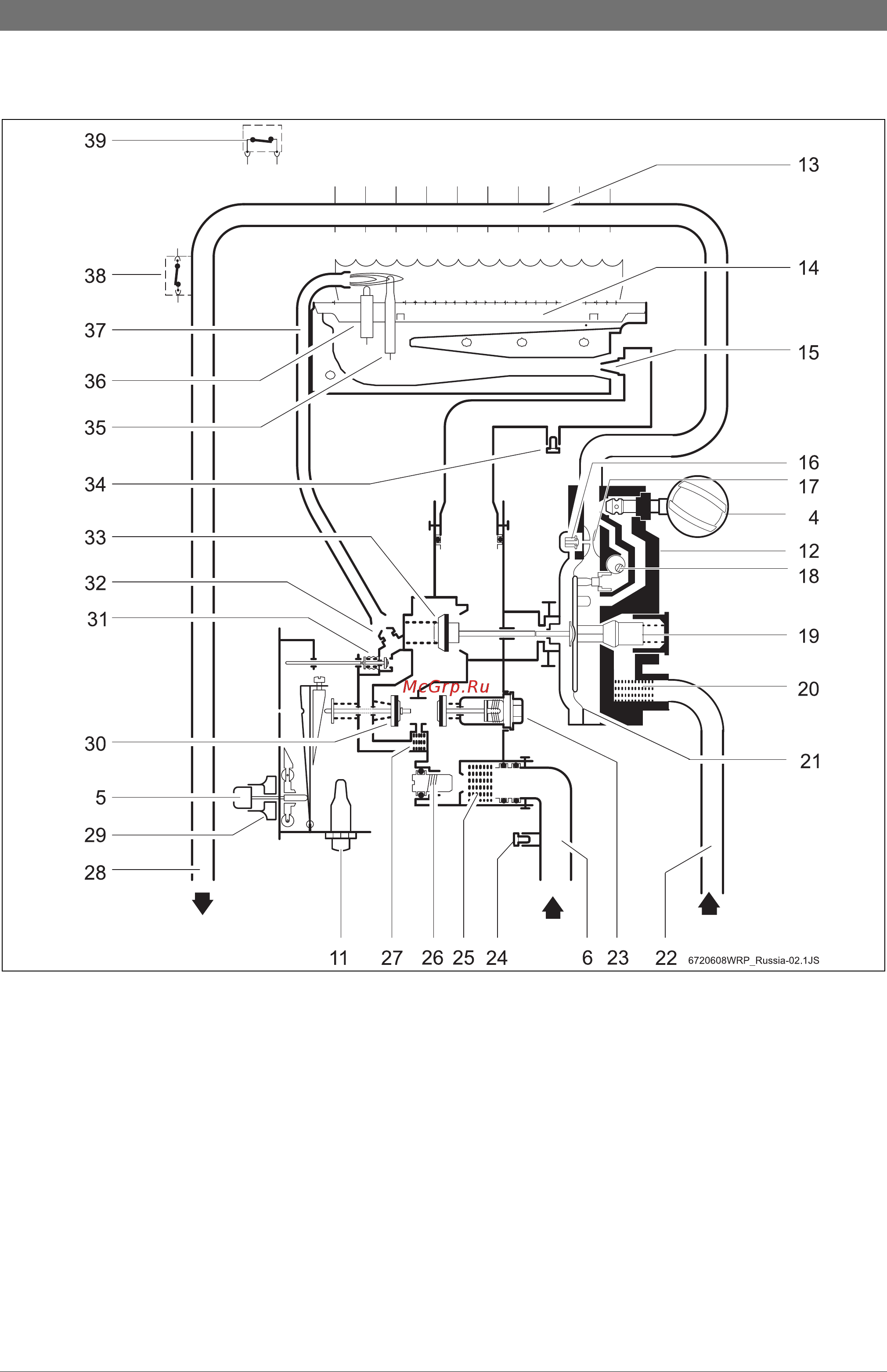 Bosch GWH 13-2 CO P [6/20] Функциональная схема
