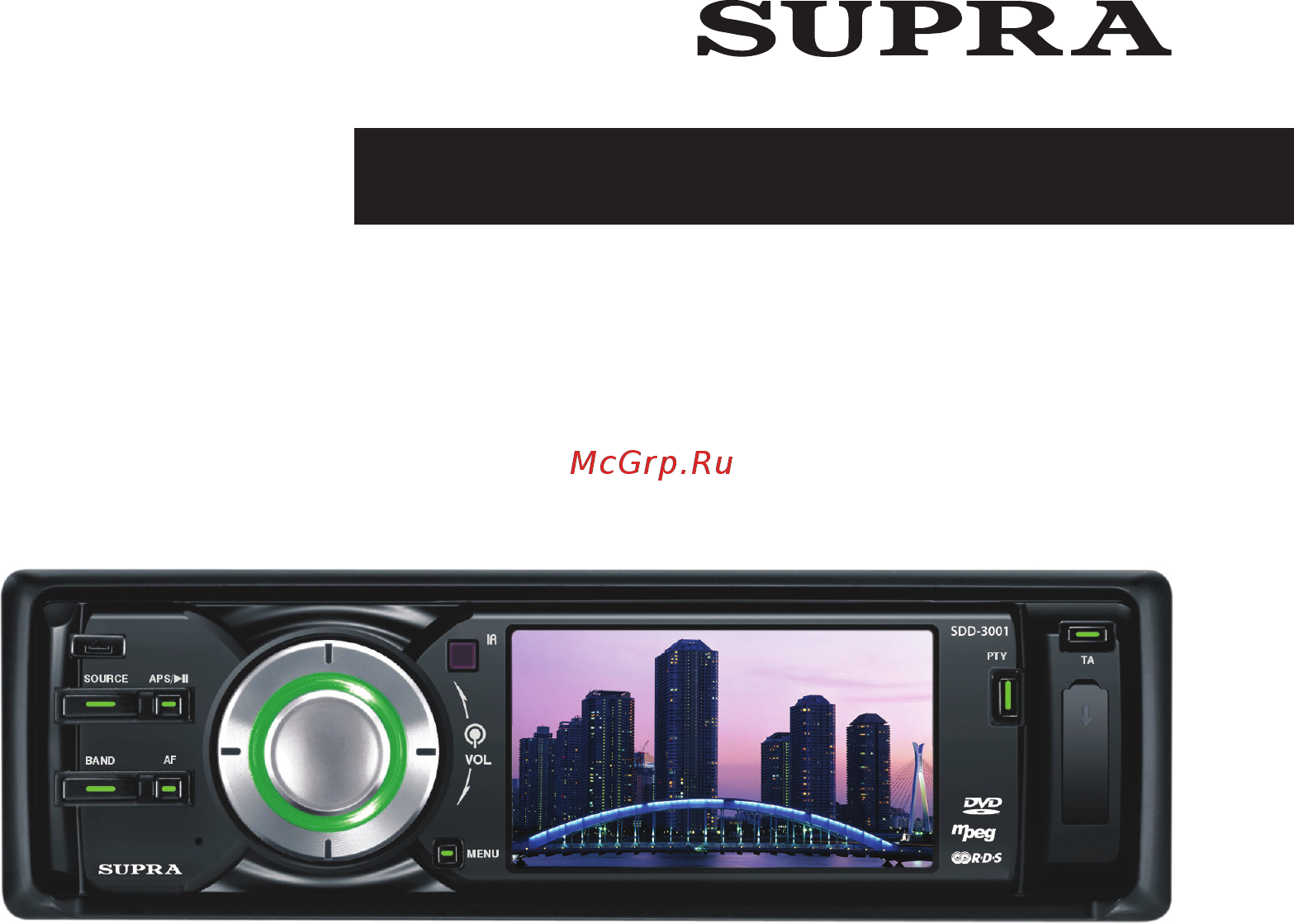 Supra SDD-3001 Инструкция по эксплуатации онлайн