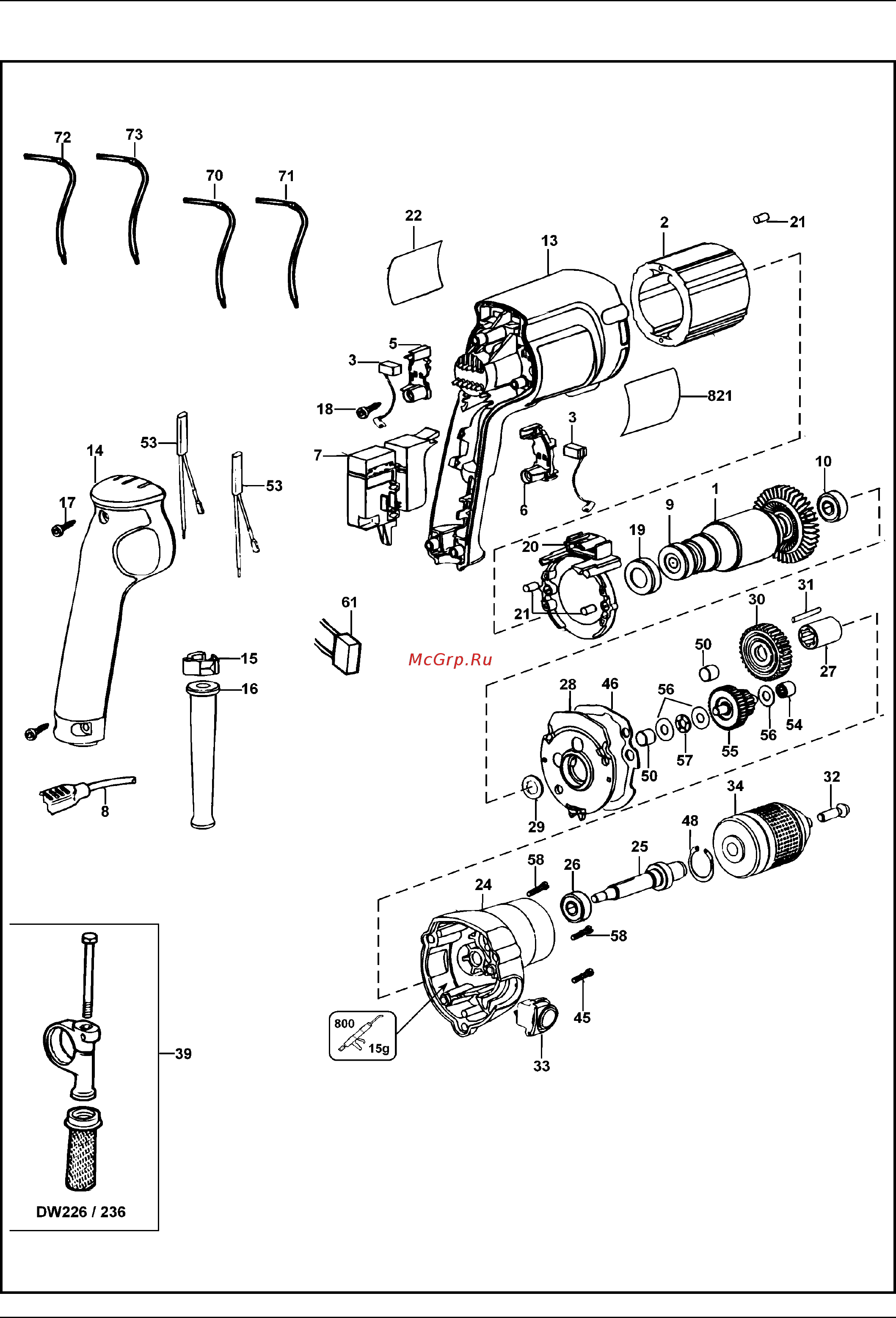 Dewalt DW217 Инструкция по эксплуатации онлайн [16/20] 4962