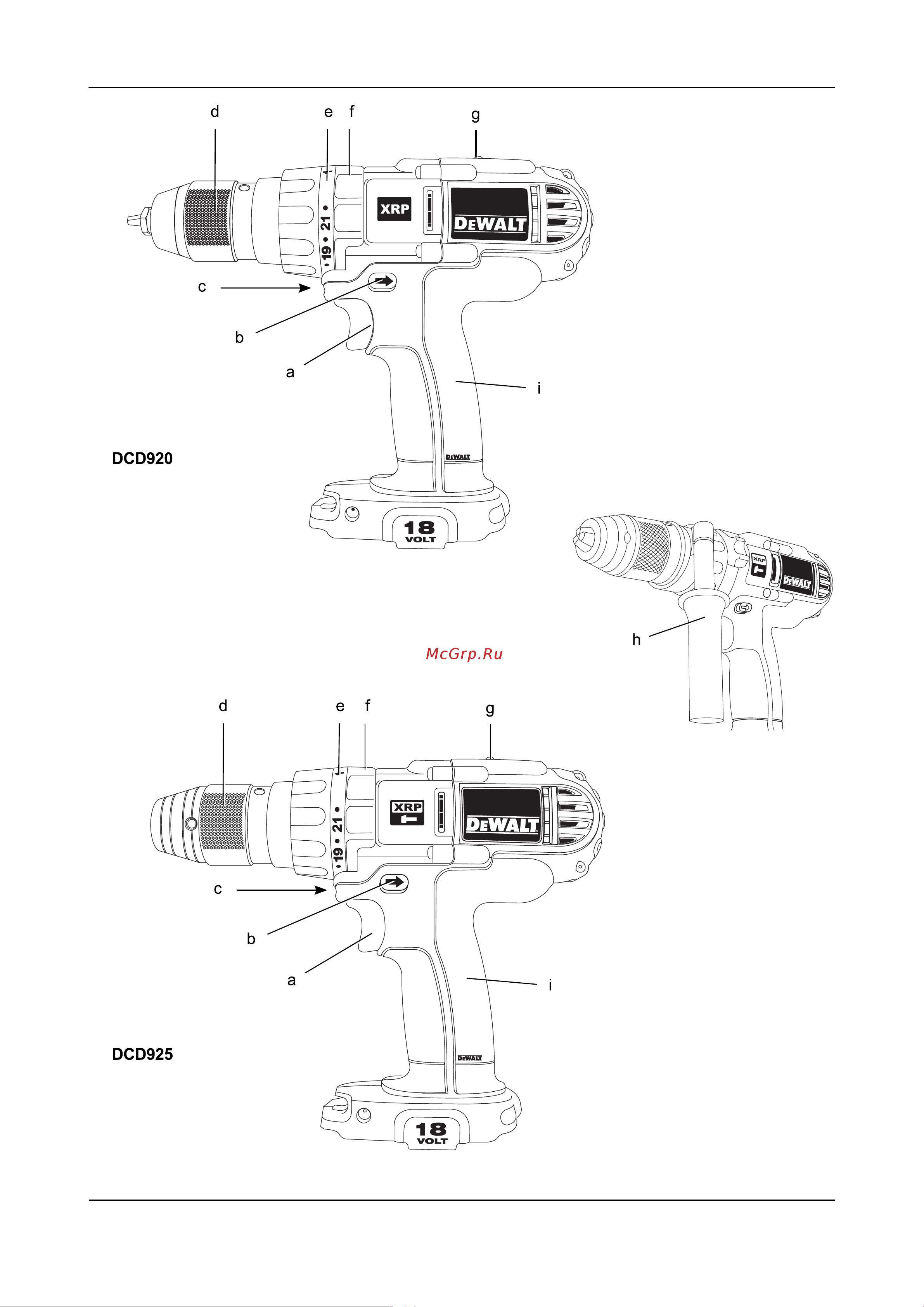Dewalt DCD940B2 Инструкция по эксплуатации онлайн [2/24] 5098