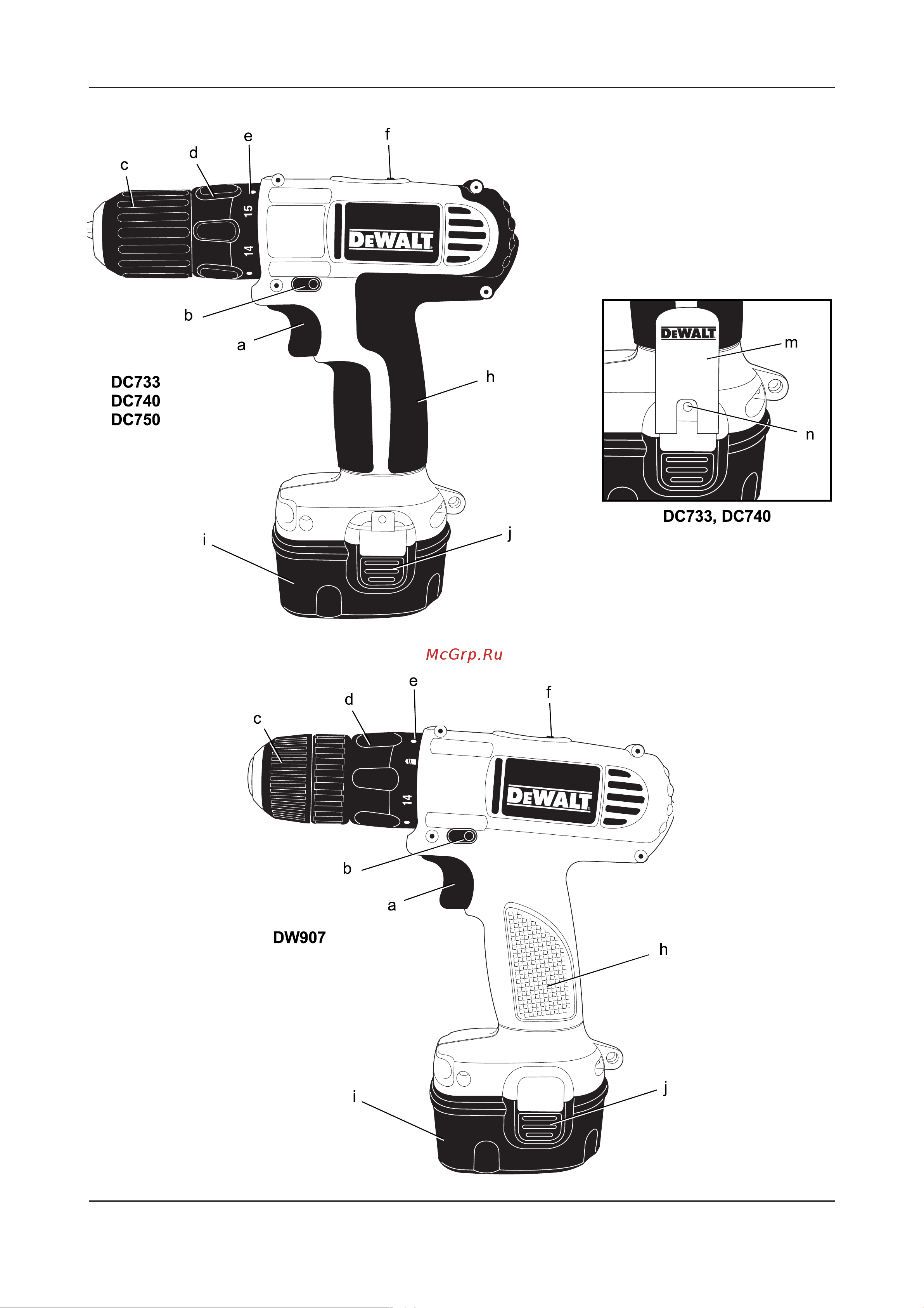 Dewalt DW907K2 Инструкция по эксплуатации онлайн [2/28] 5149