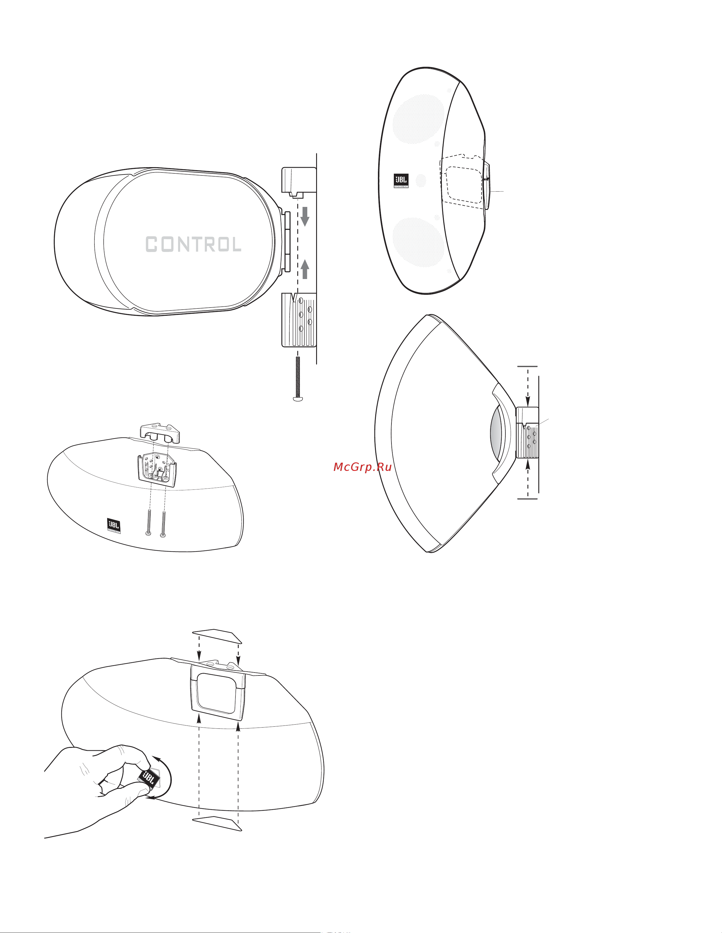 JBL Control Now Aw [5/29] An alternate vertical orientation is shown here