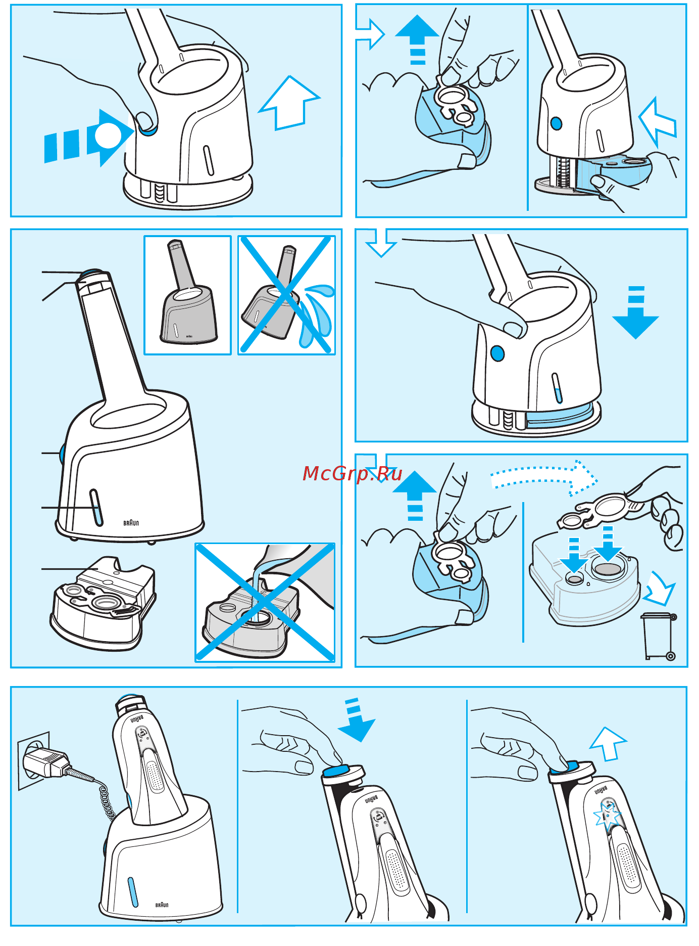 Braun Series 3 390cc Инструкция по эксплуатации онлайн [4/57] 7593