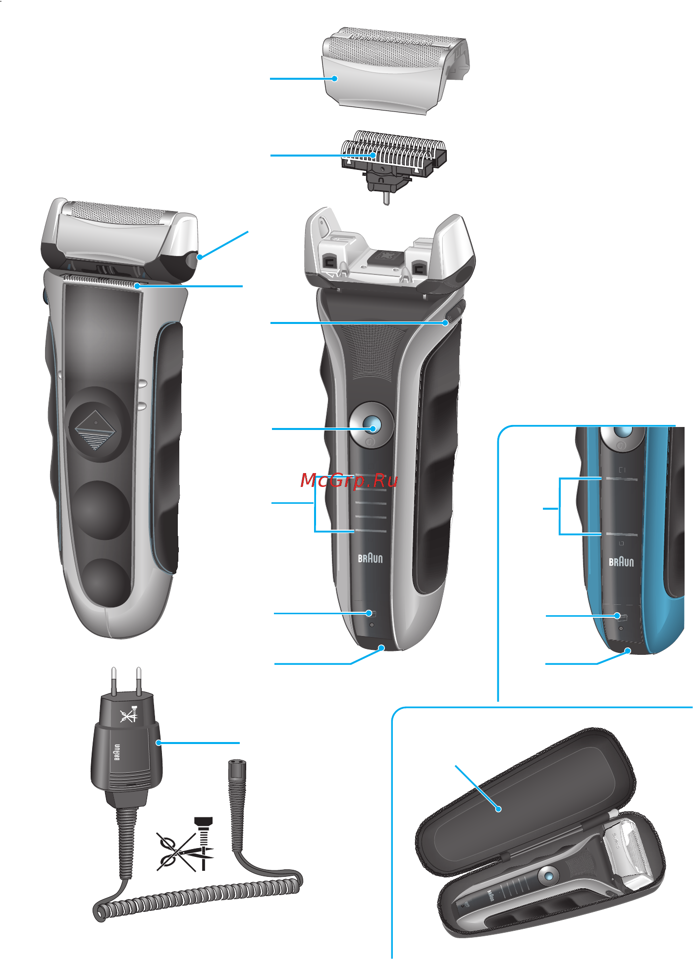 Braun Series 5 530s Инструкция по эксплуатации онлайн [3/46] 7624