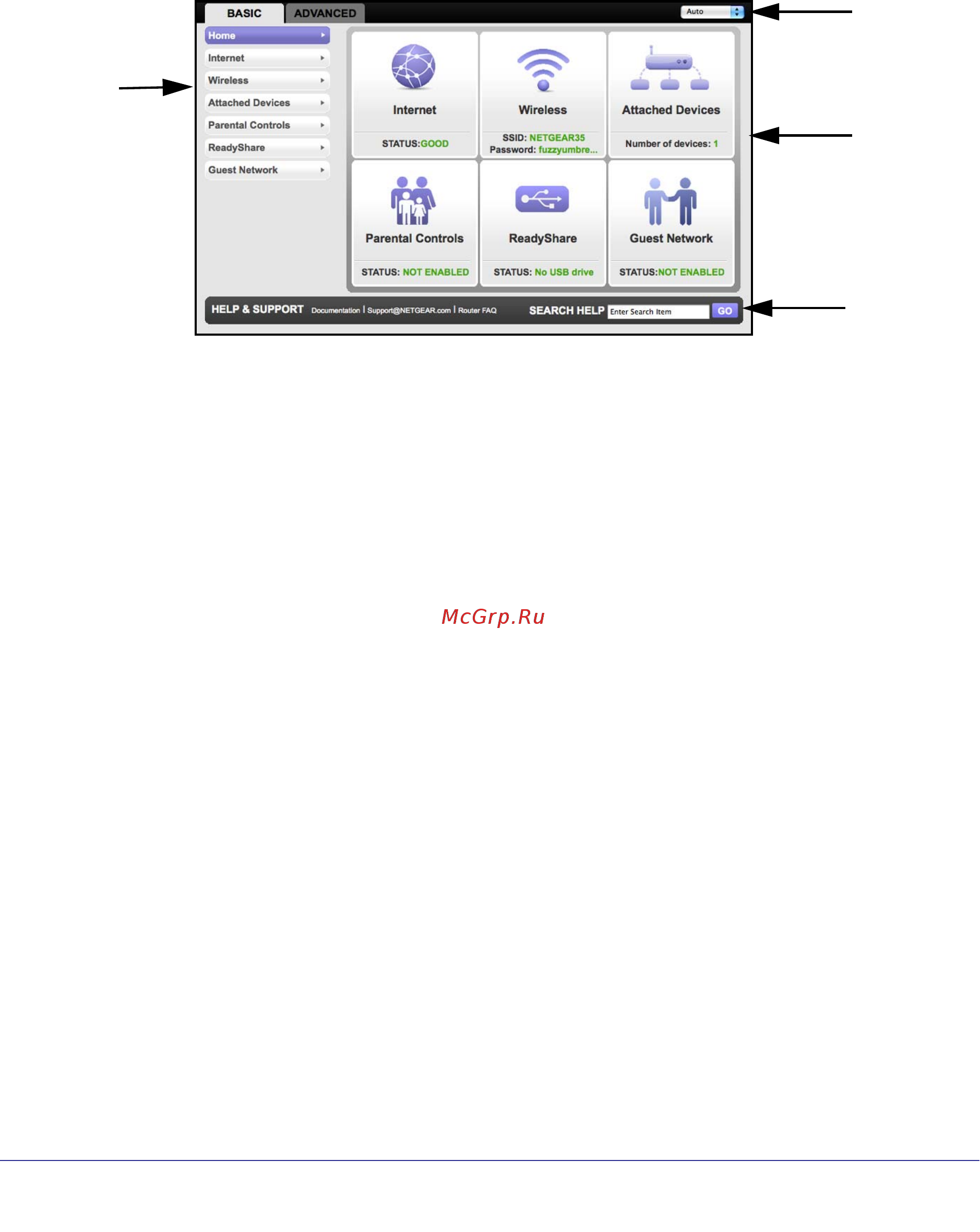 Netgear WNDR3800 [19/131] Router dashboard basic home screen