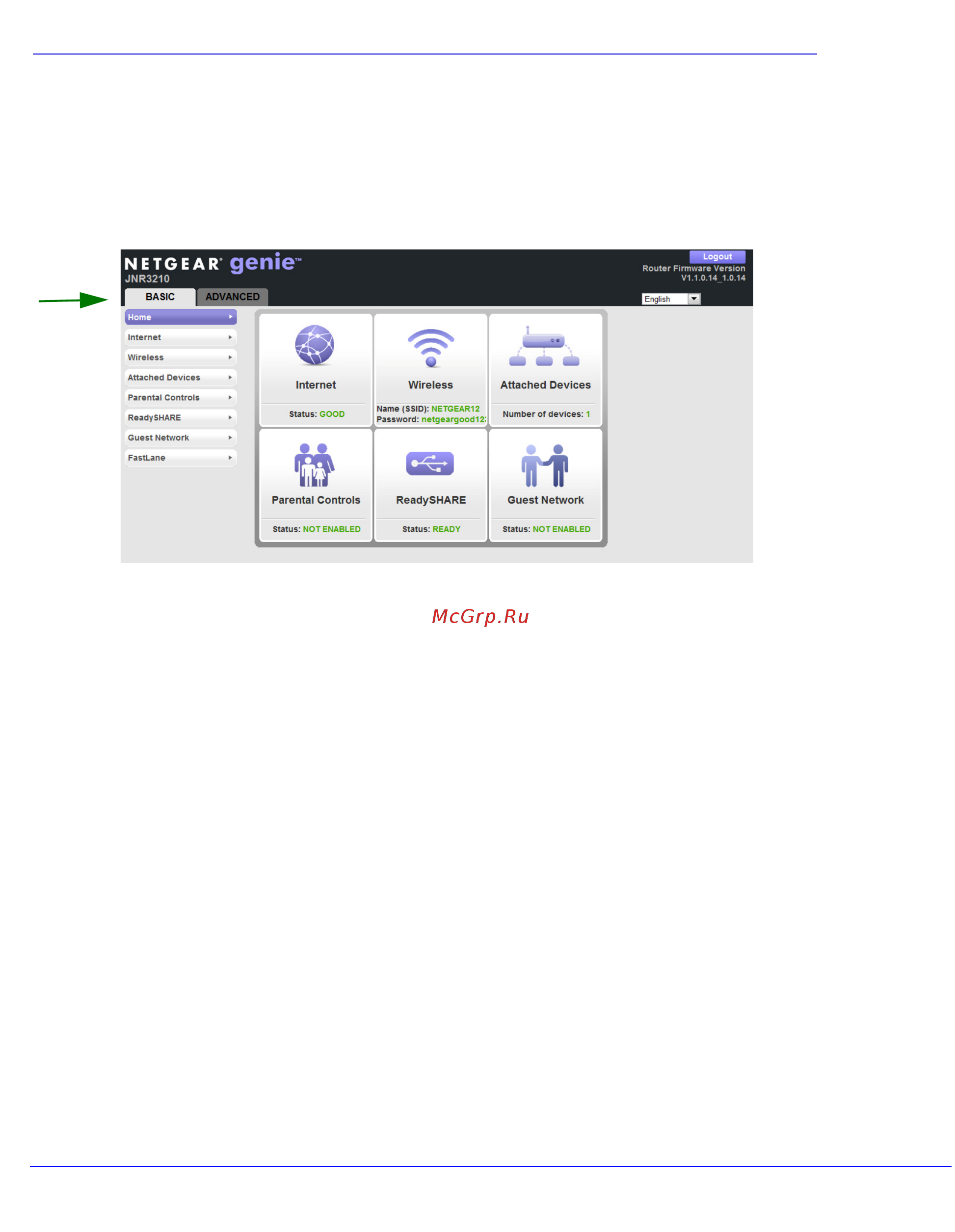 Netgear JNR3210 [18/122] Genie basic settings