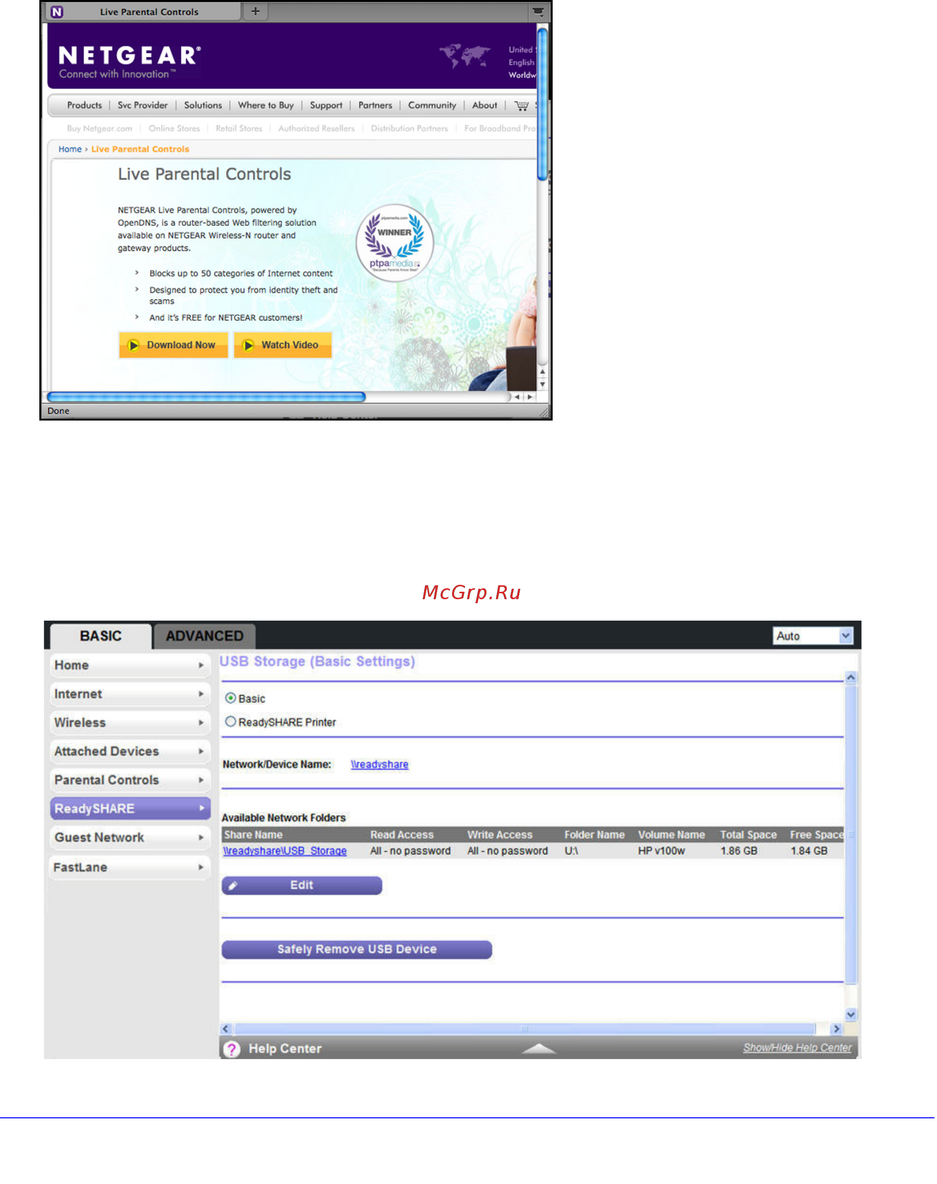 Netgear JNR3210 [22/122] Parental controls