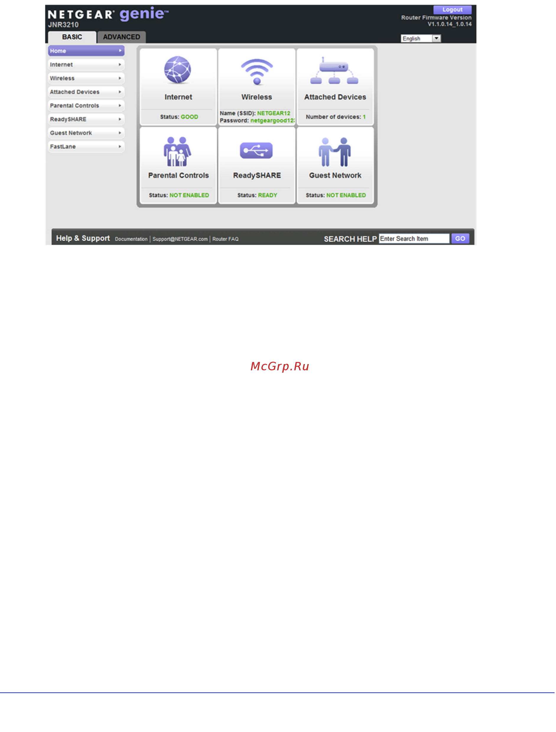 Netgear JNR3210 [24/122] Wireless settings screen fields