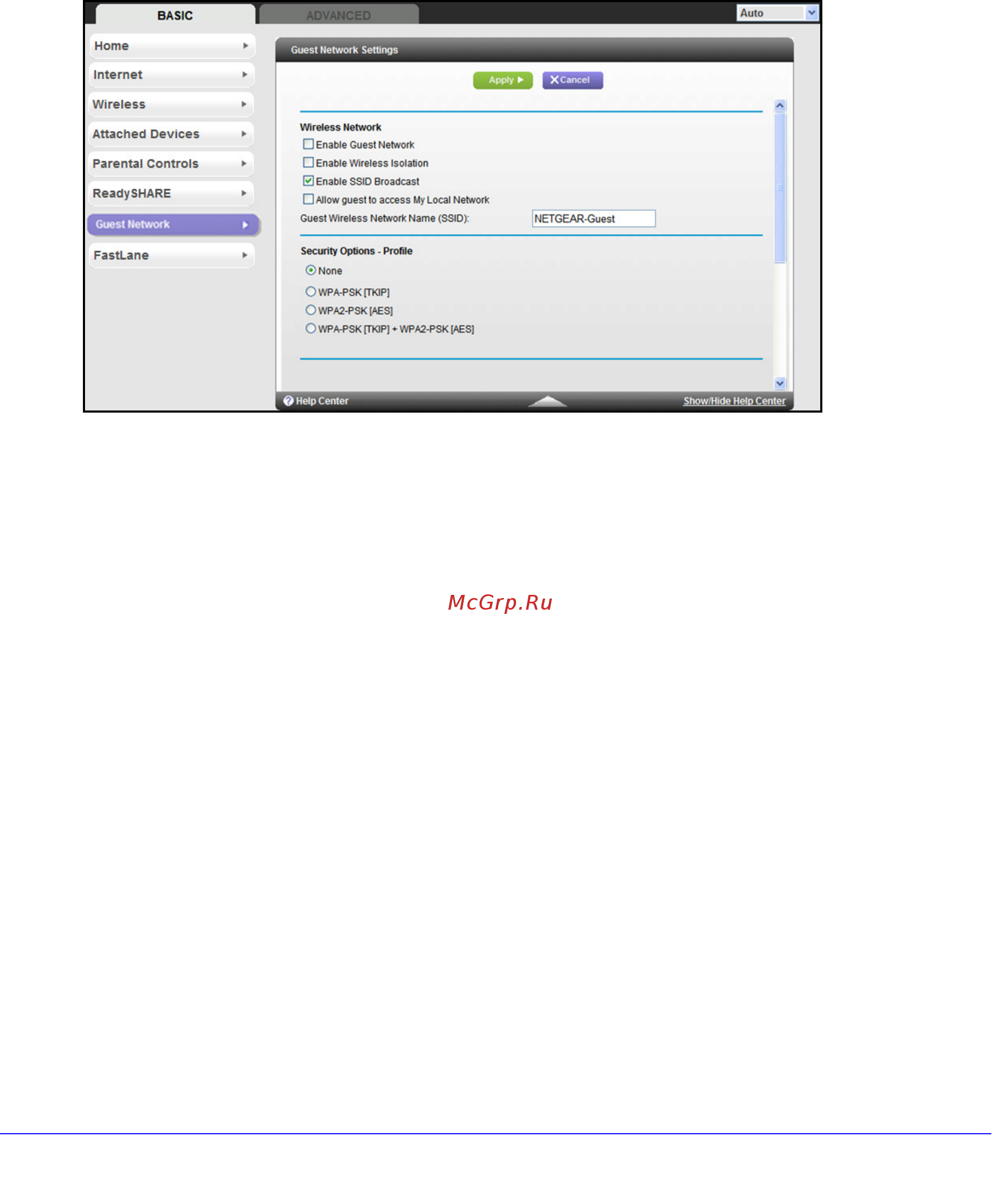 Netgear JNR3210 [26/122] Guest networks